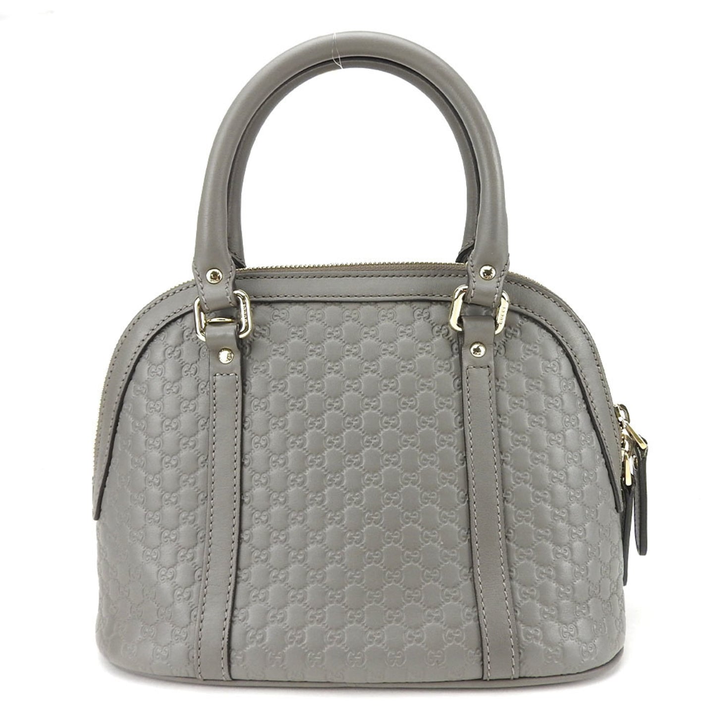 Gucci Gray Leather Handbag Shoulder Bag ( )