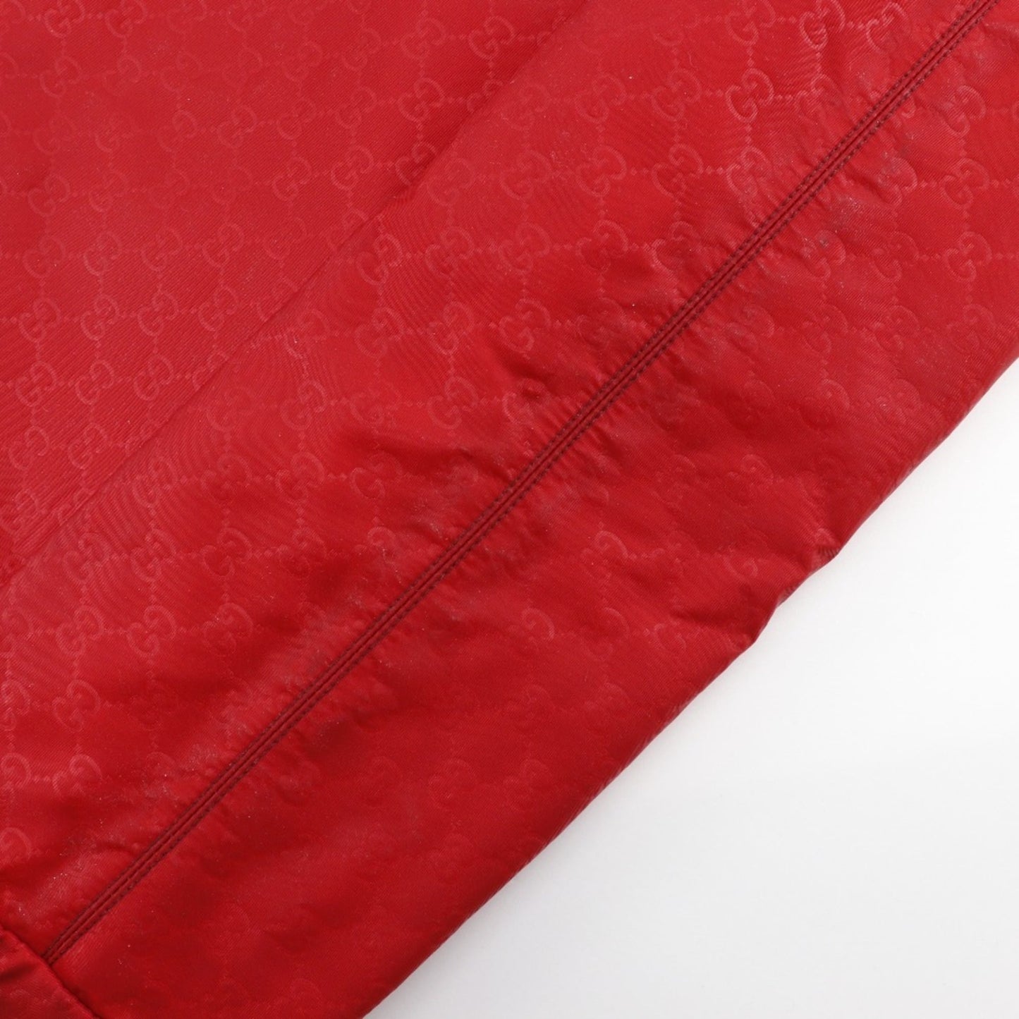 Gucci Red Color Nylon Boston Bag Handbag ( )