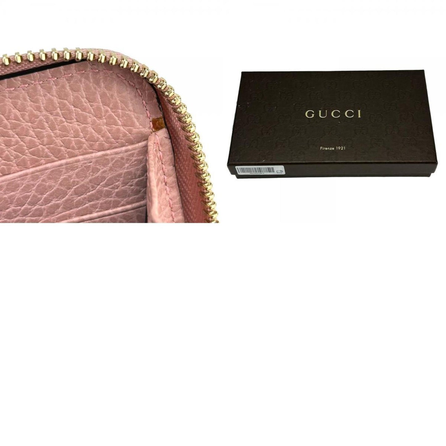 Gucci Pink Leather Long Wallet (Bi-Fold) ( )