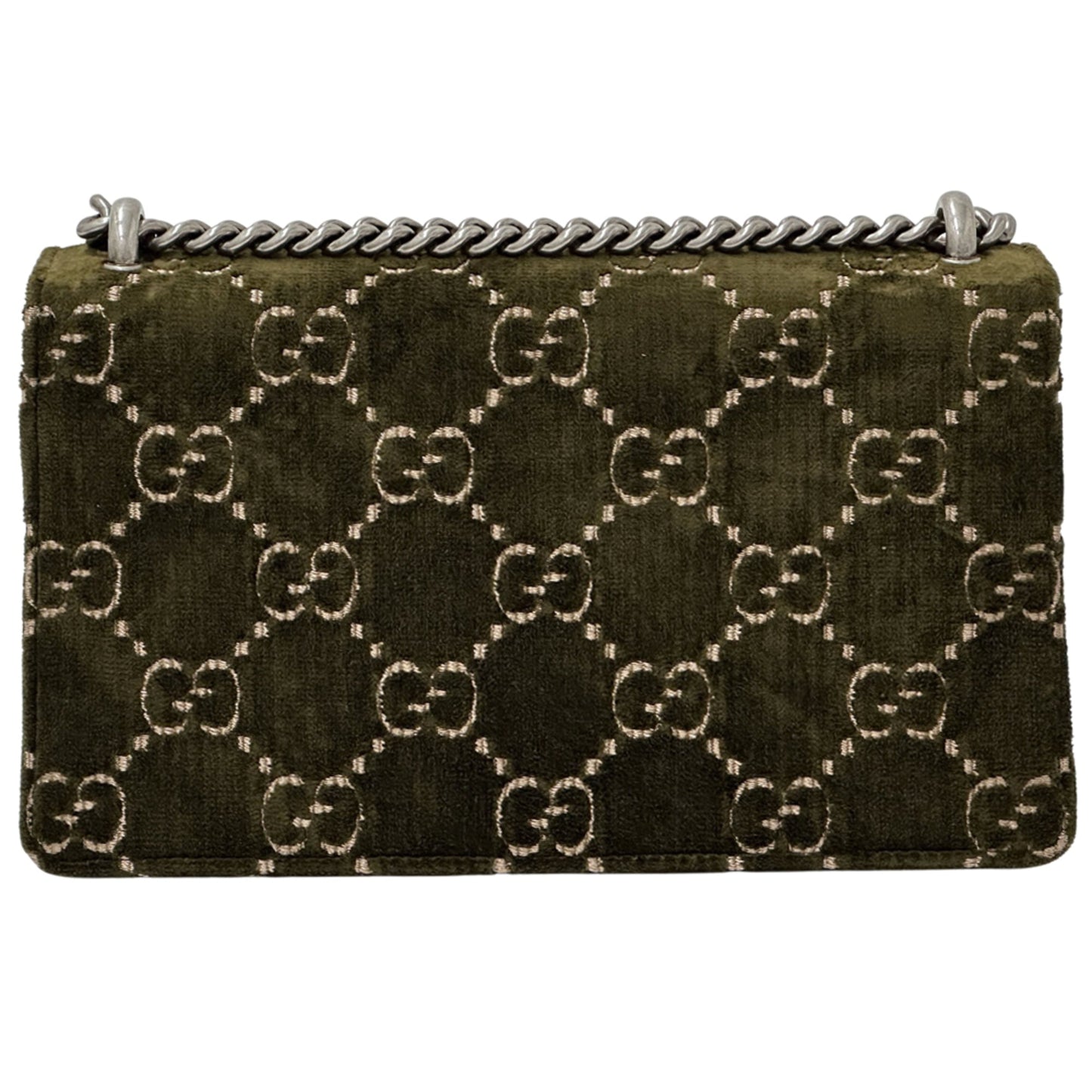 Gucci Khaki Suede Leather Shoulder Bag ( )