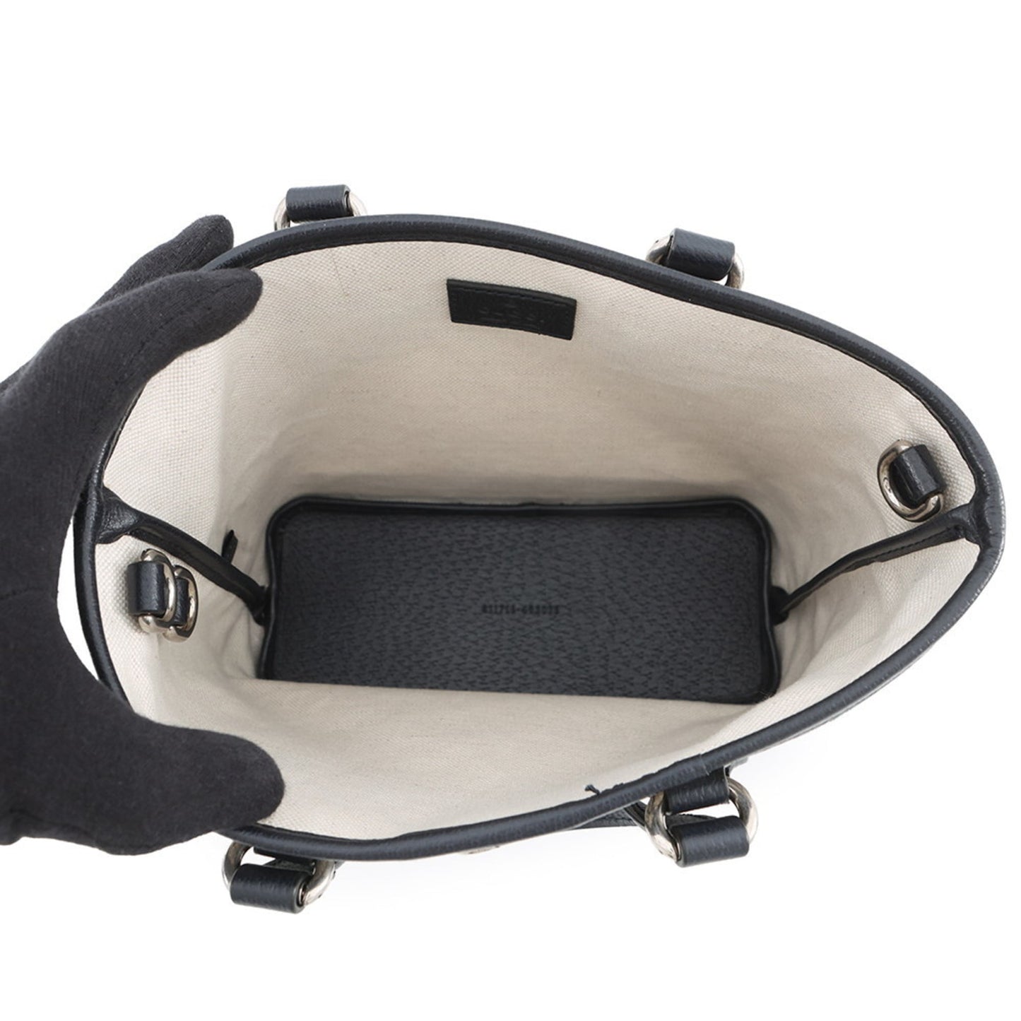 Gucci Ophidia Beige Navy Gg Supreme Leather Shoulder Bag ( )