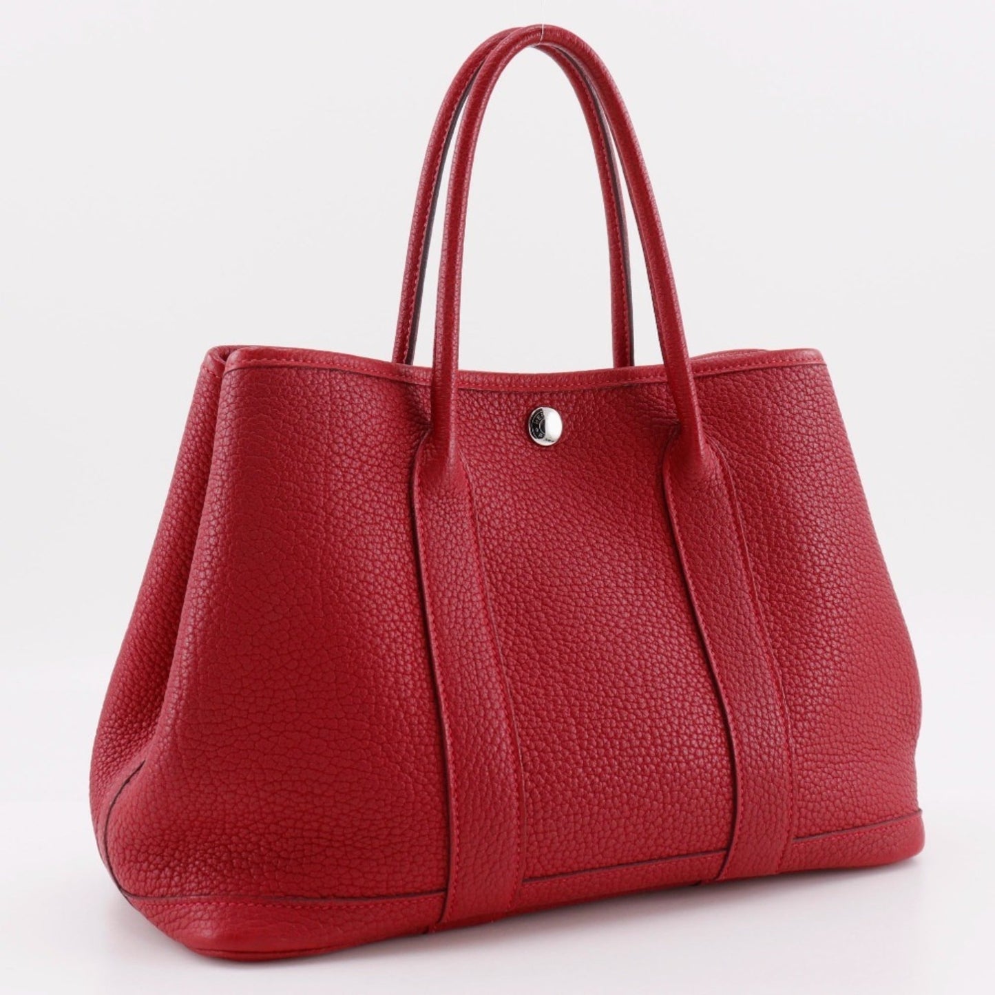 Hermes Garden Red Color Negonda Leather Handbag ( )