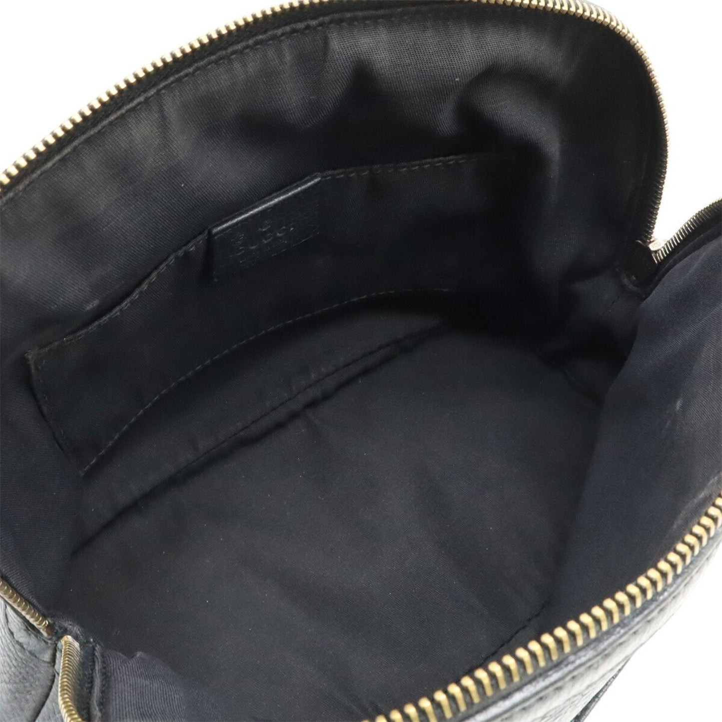 Gucci Black Leather Handbag Shoulder Bag ( )