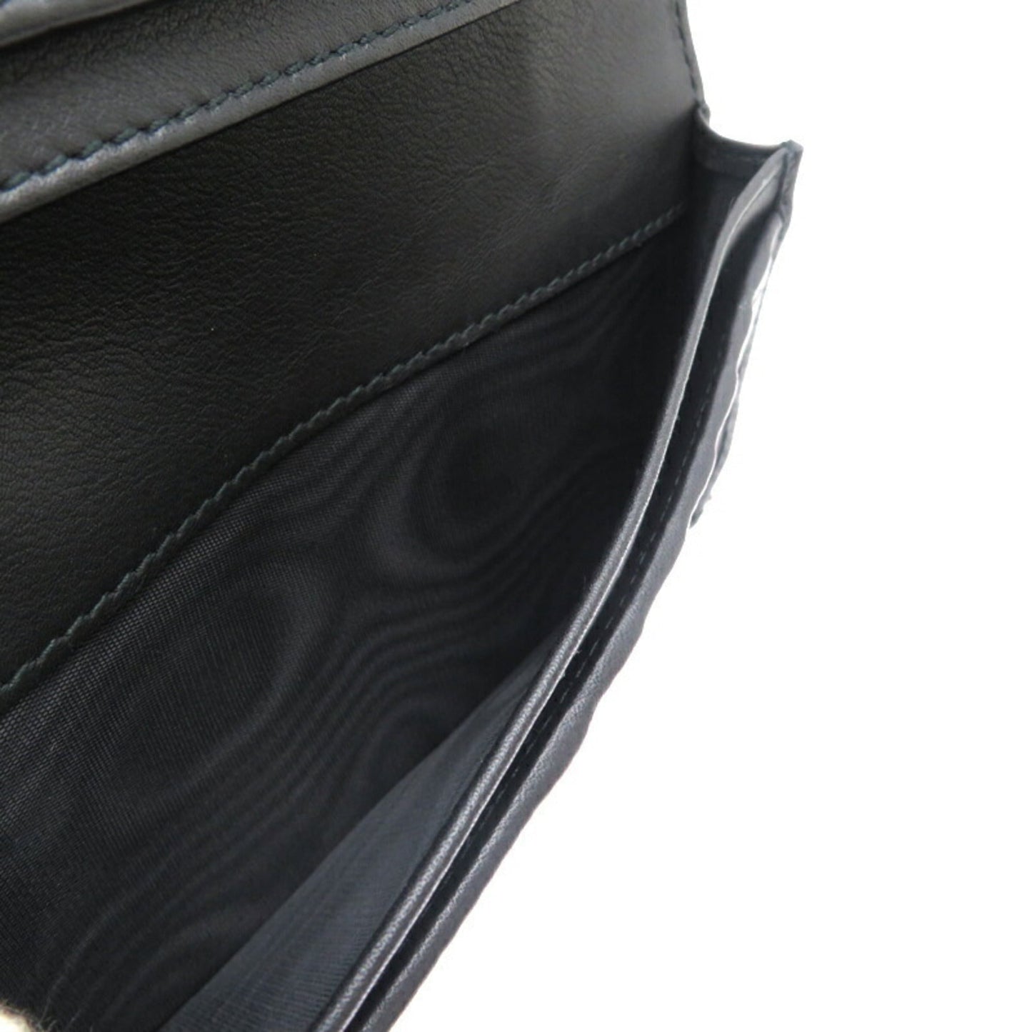 Gucci Black Leather Long Wallet (Bi-Fold) ( )