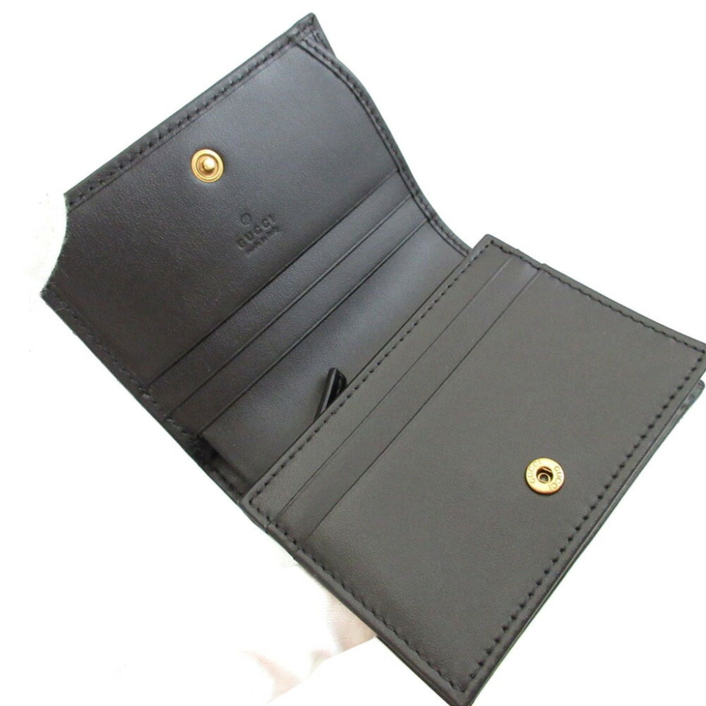 Gucci Black Leather Coin Purse/Coin Case ( )