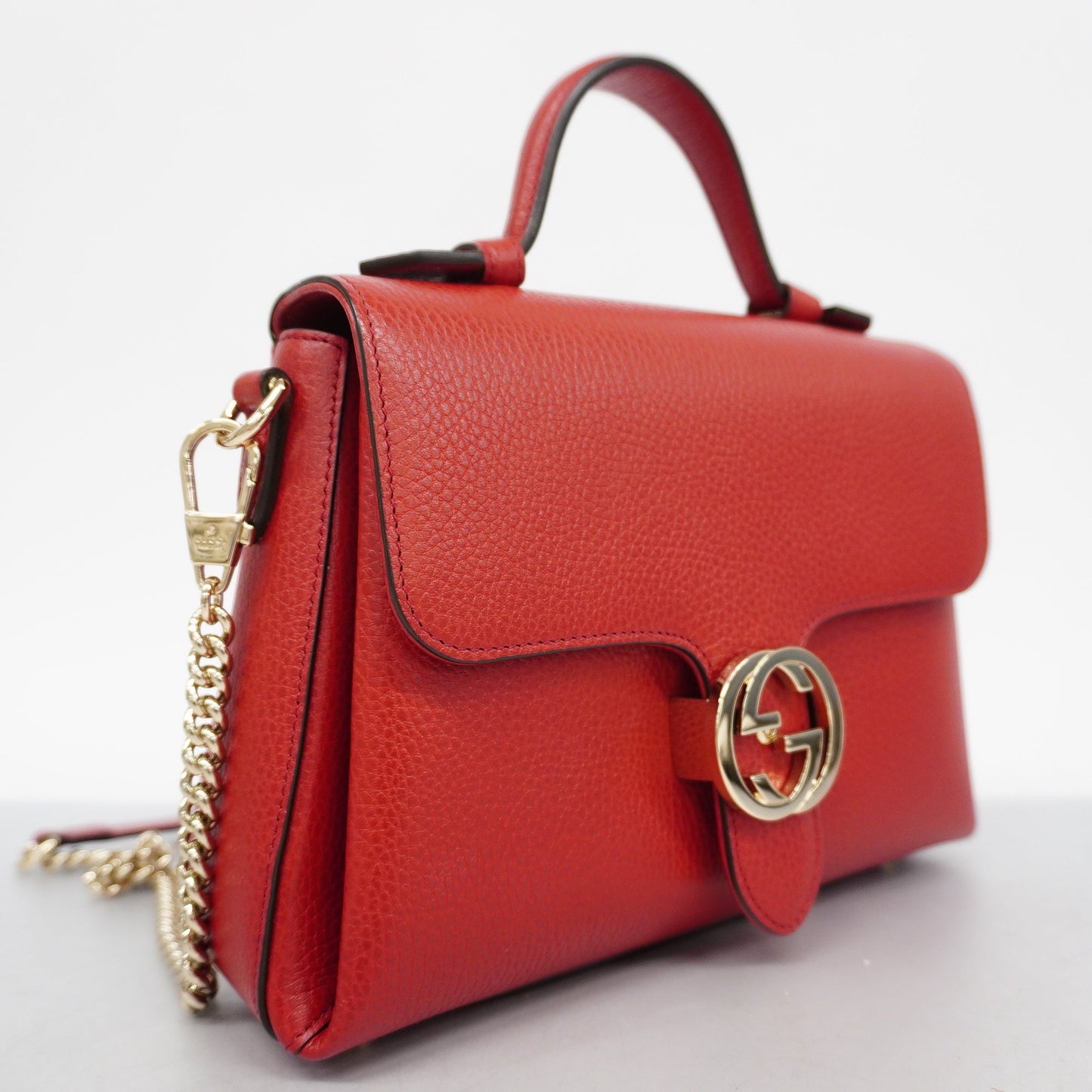 GUCCI Auth  2way Bag Interlocking G 2way Bag Interlocking G 510302 Women's Leathe