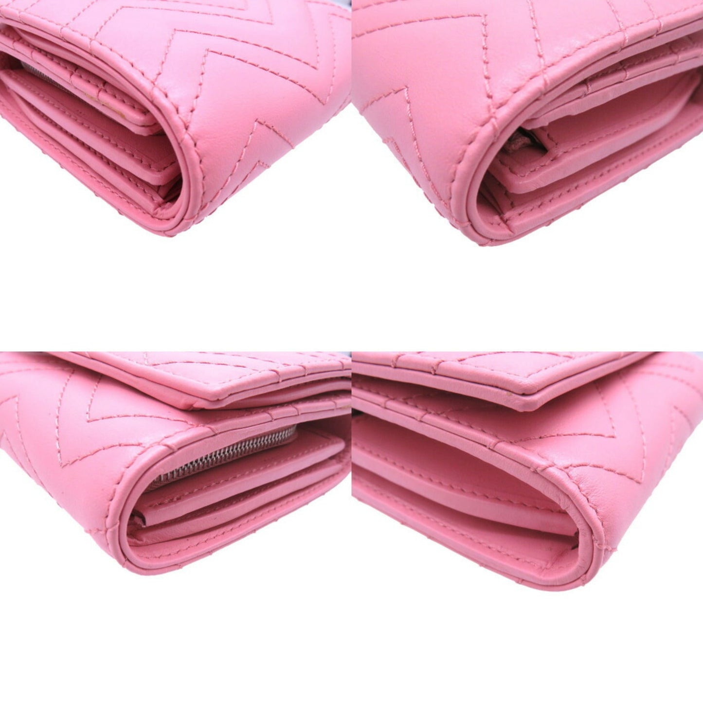 Gucci Pink Leather Wallet (Bi-Fold) ( )