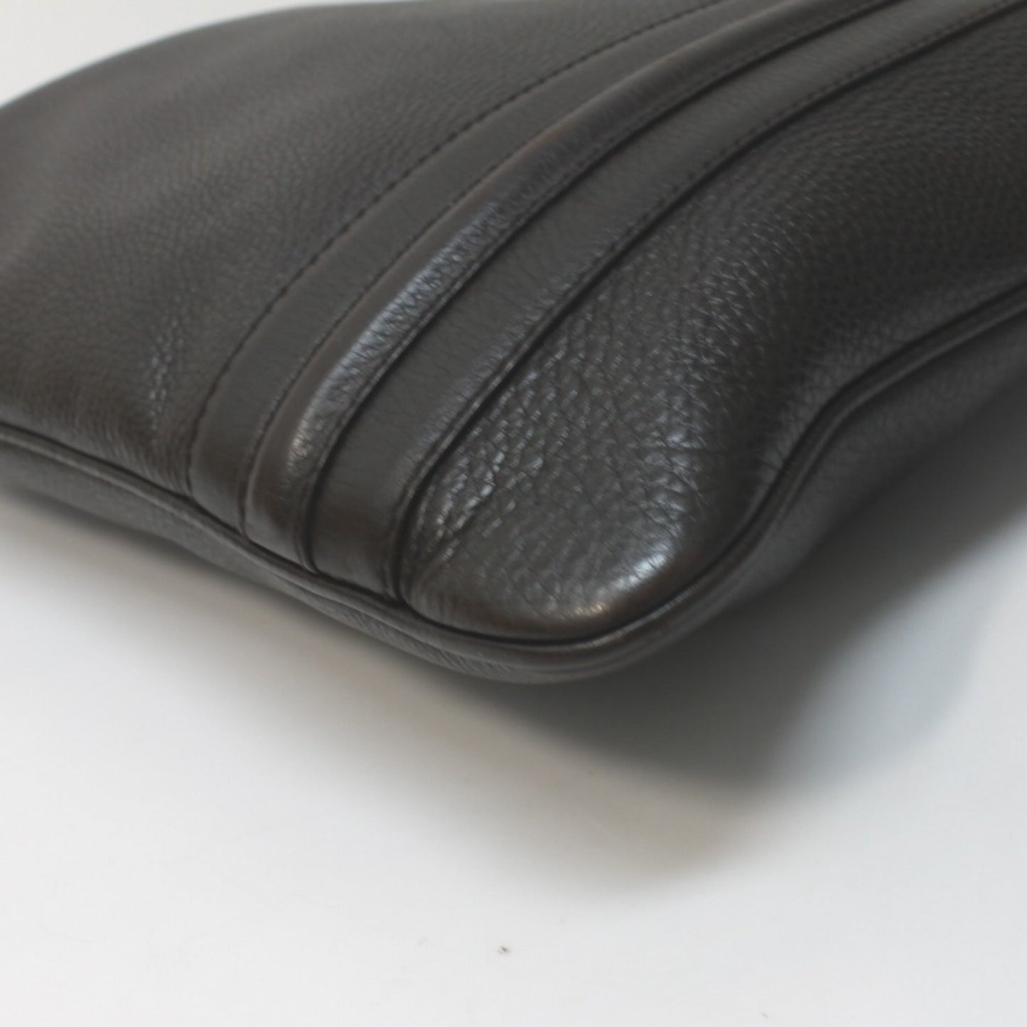 Gucci Dark Brown Leather Shoulder Bag ( )