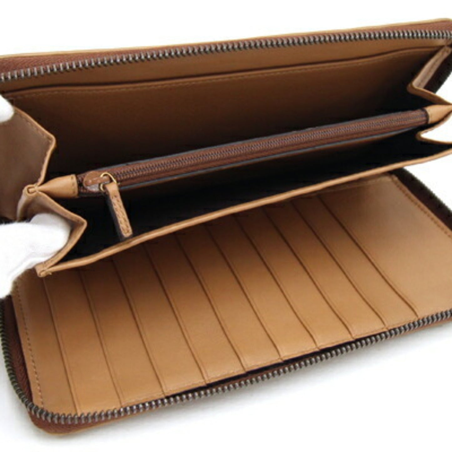 Gucci Brown Leather Long Wallet (Bi-Fold) ( )