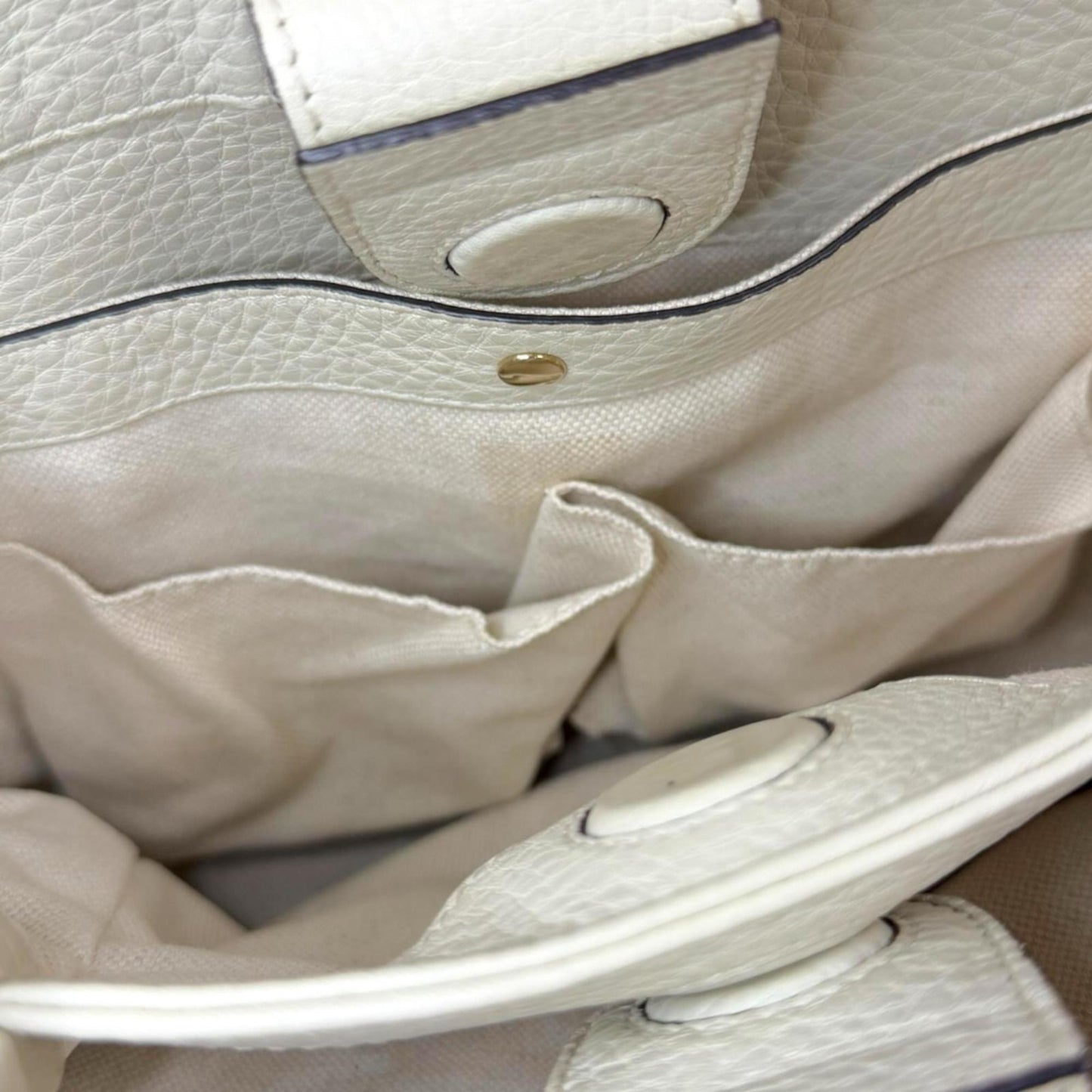 Gucci Ivory White Bamboo Shoulder Bag ( )