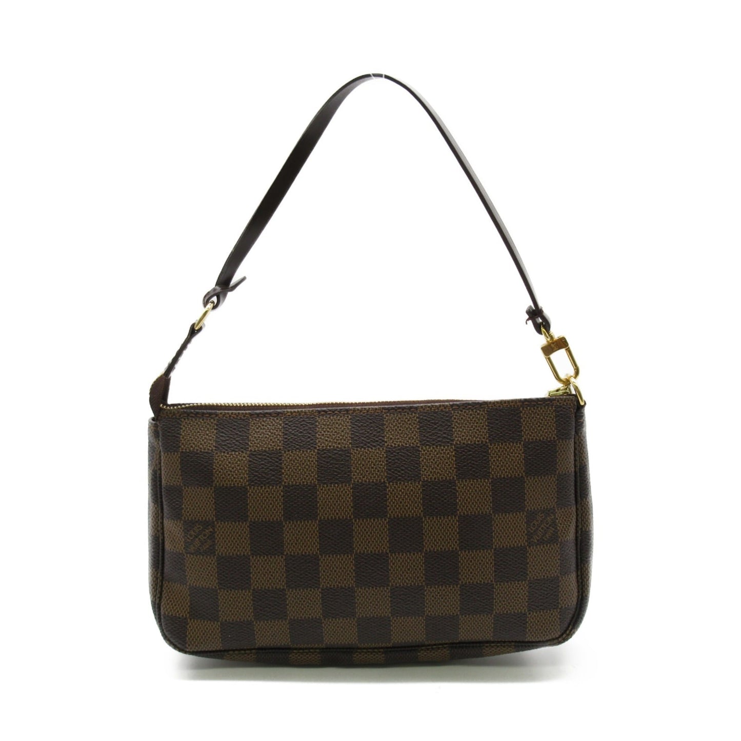 LOUIS VUITTON Pochette Accessoires Brown Damier PVC coated canvas Clutch