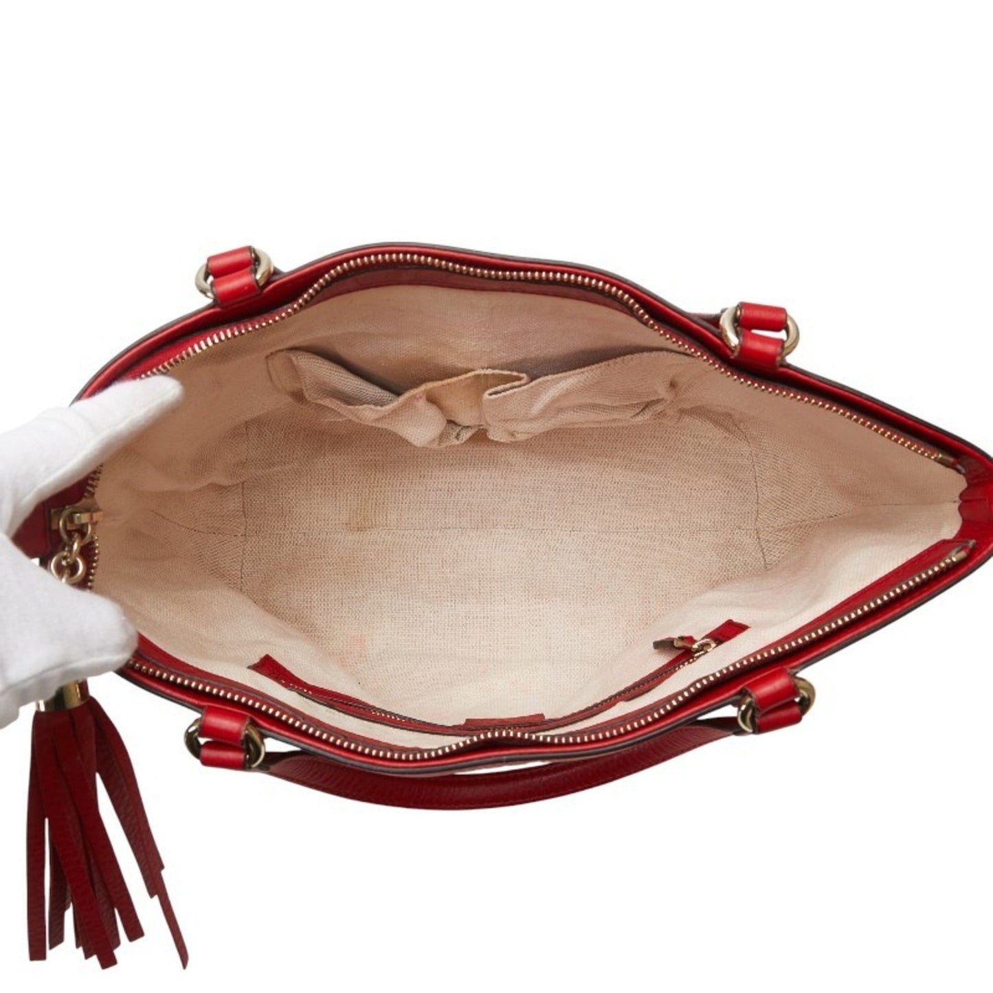 Gucci Soho Red Color Leather Handbag Shoulder Bag ( )