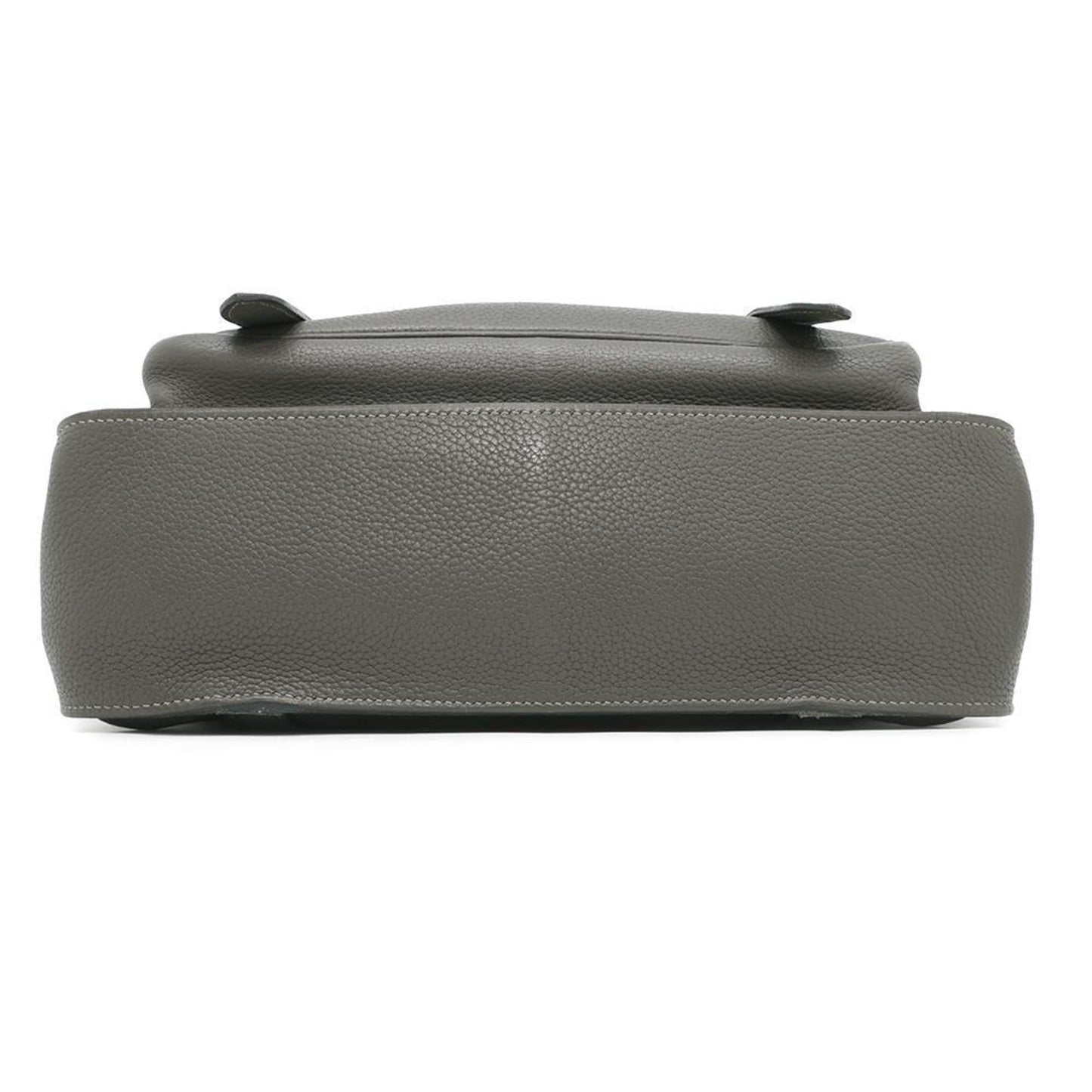 Hermes Gray Taurillon Clemence Leather Shoulder Bag ( )