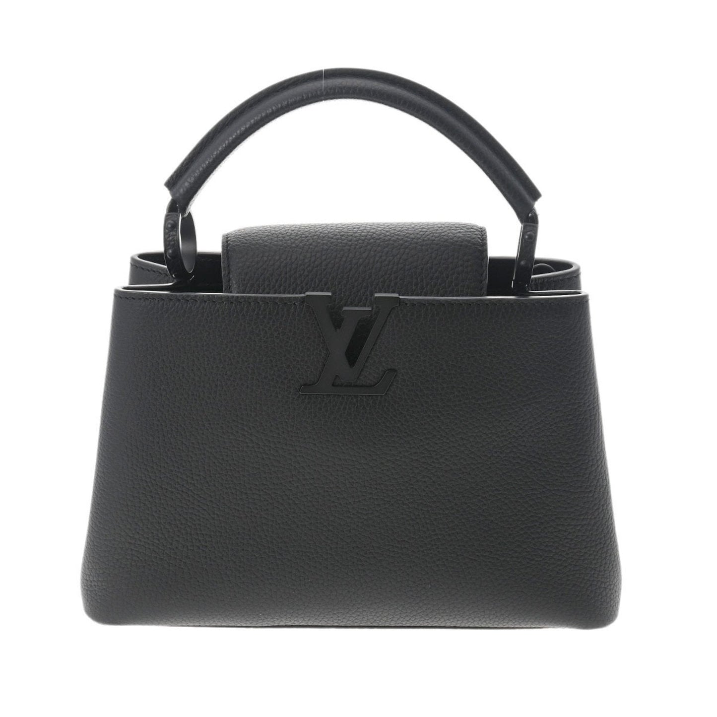 LOUIS VUITTON Capucines BB Black M55855 Women's Taurillon Leather Handbag