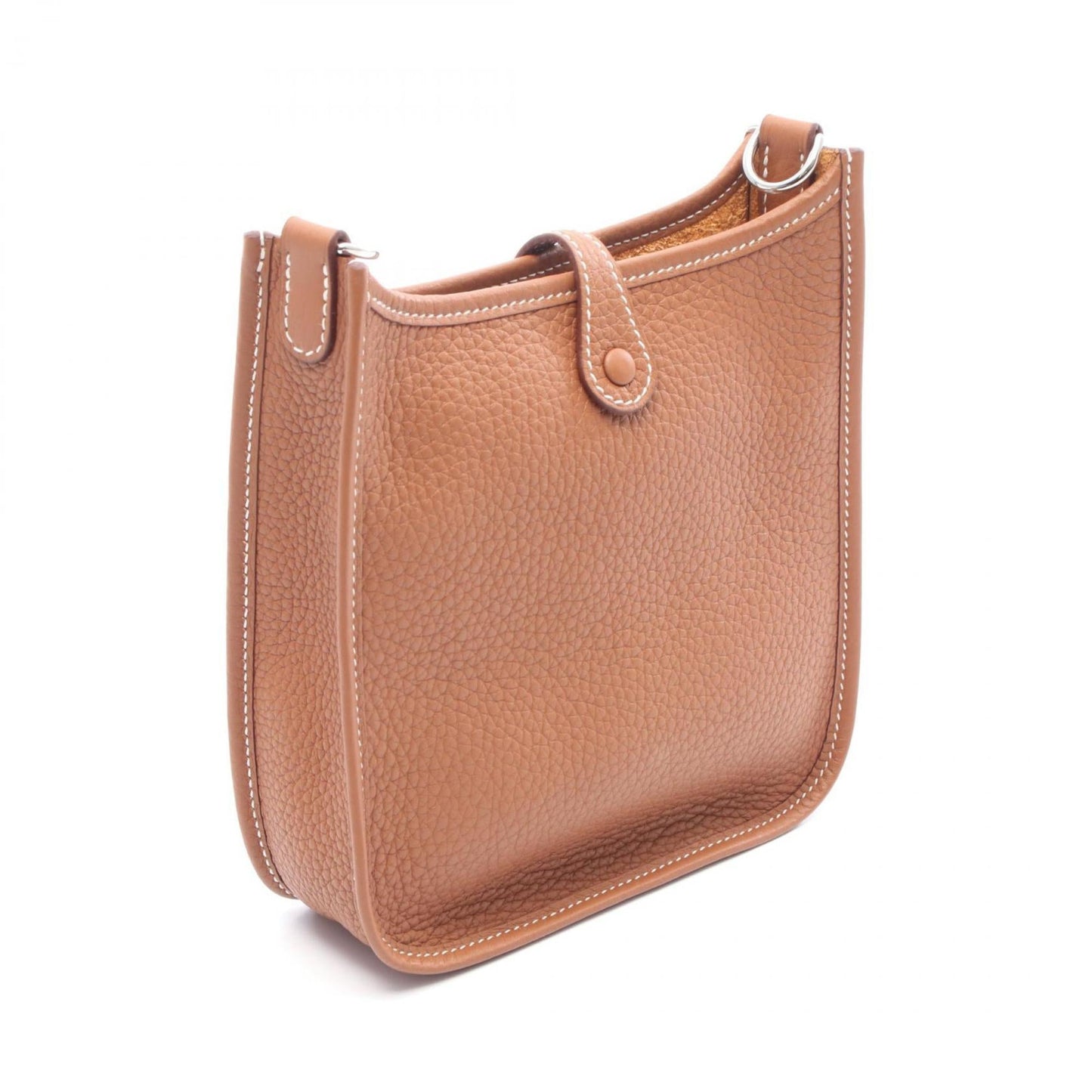 Hermes Evelyne Brown Taurillon Clemence Leather Shoulder Bag ( )