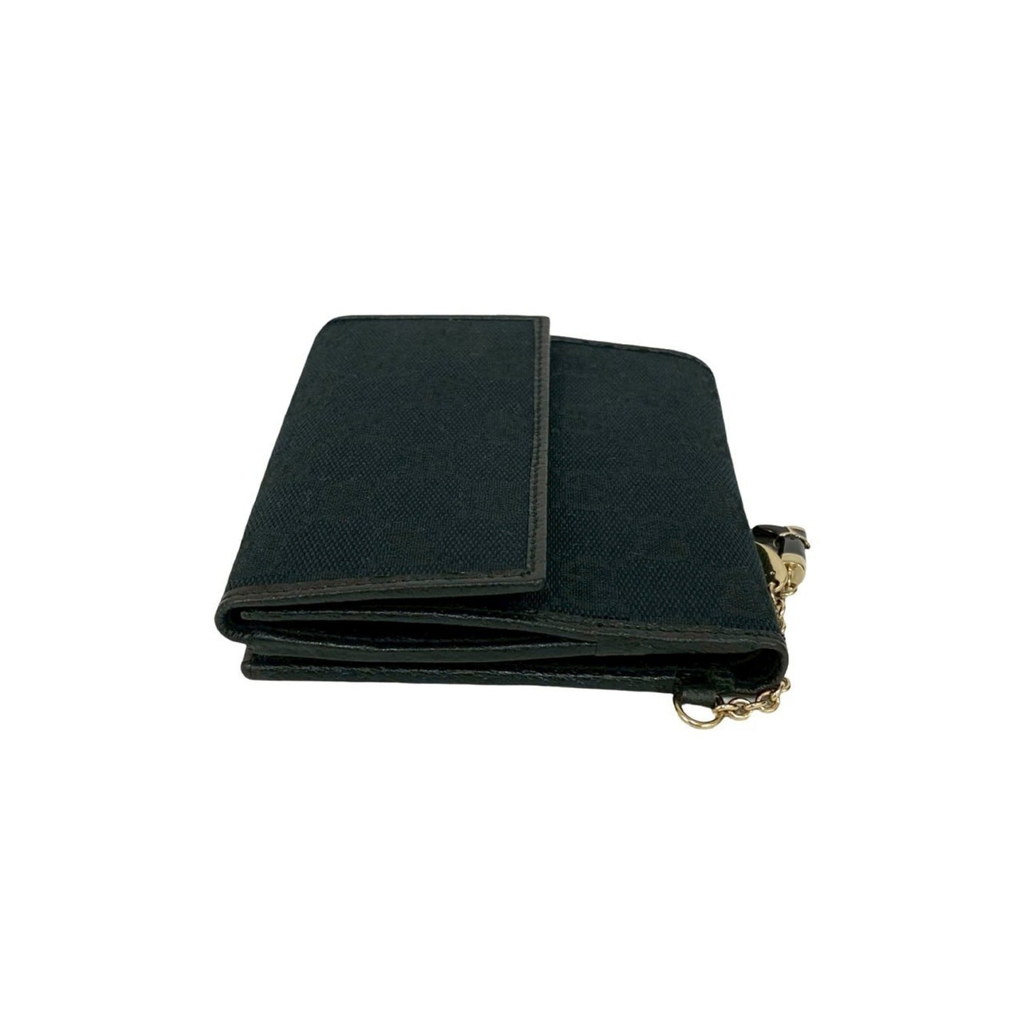 Gucci Black Canvas Leather Wallet (Bi-Fold) ( )