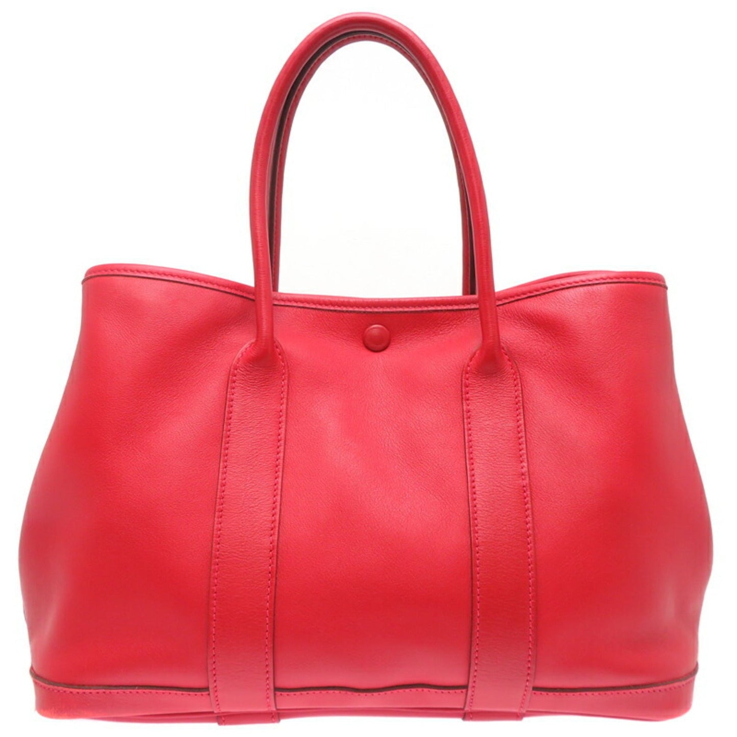 Hermes Red Color Swift Leather Tote Bag ( )