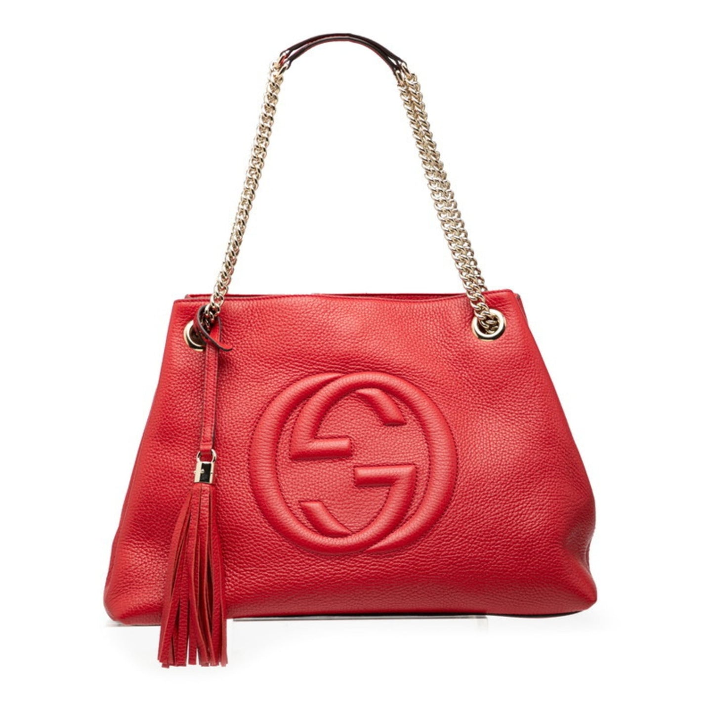 Gucci Red Color Leather Shoulder Bag ( )