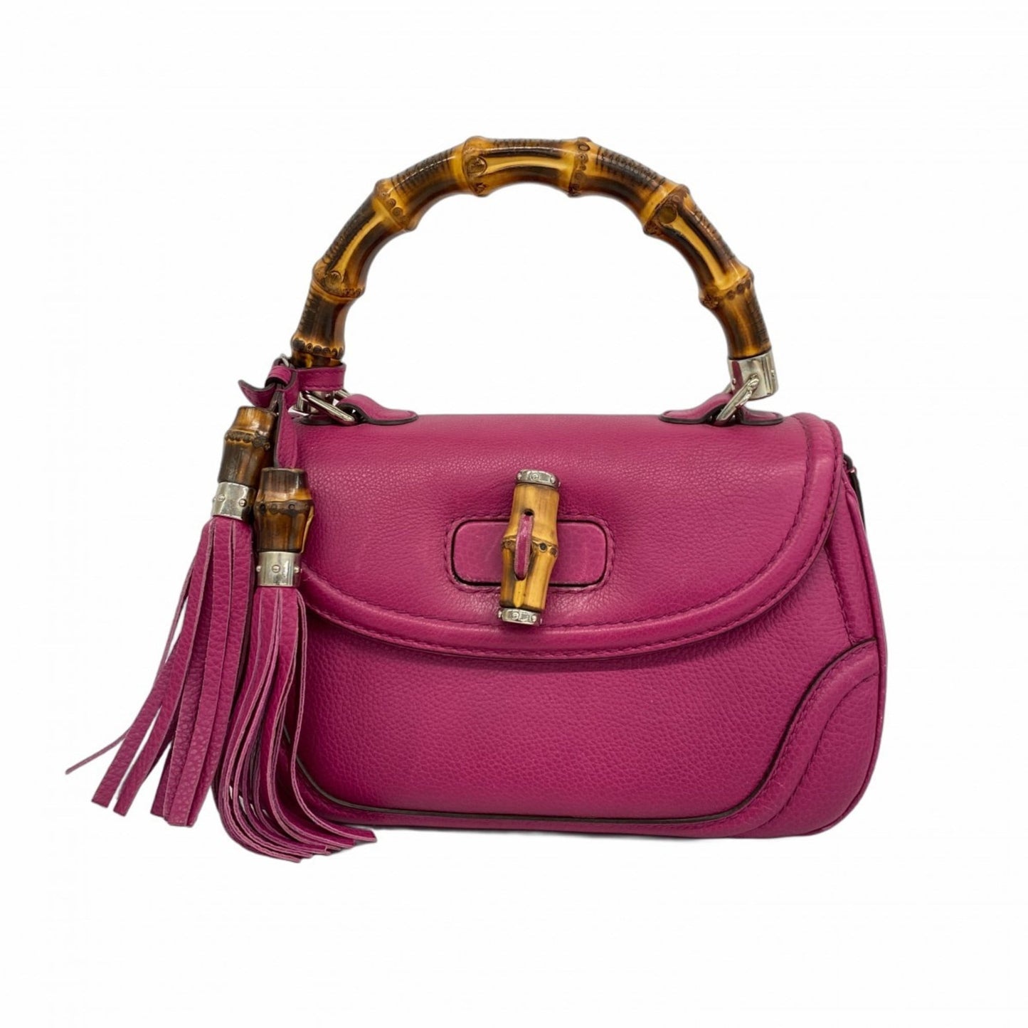 Gucci Purple Leather Handbag ( )