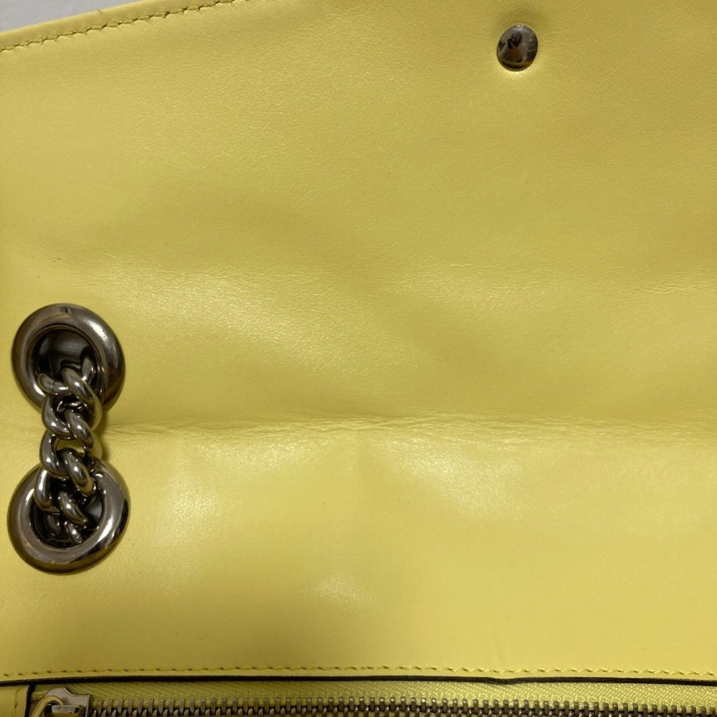 Gucci Yellow Quilting Leather Shoulder Bag ( )