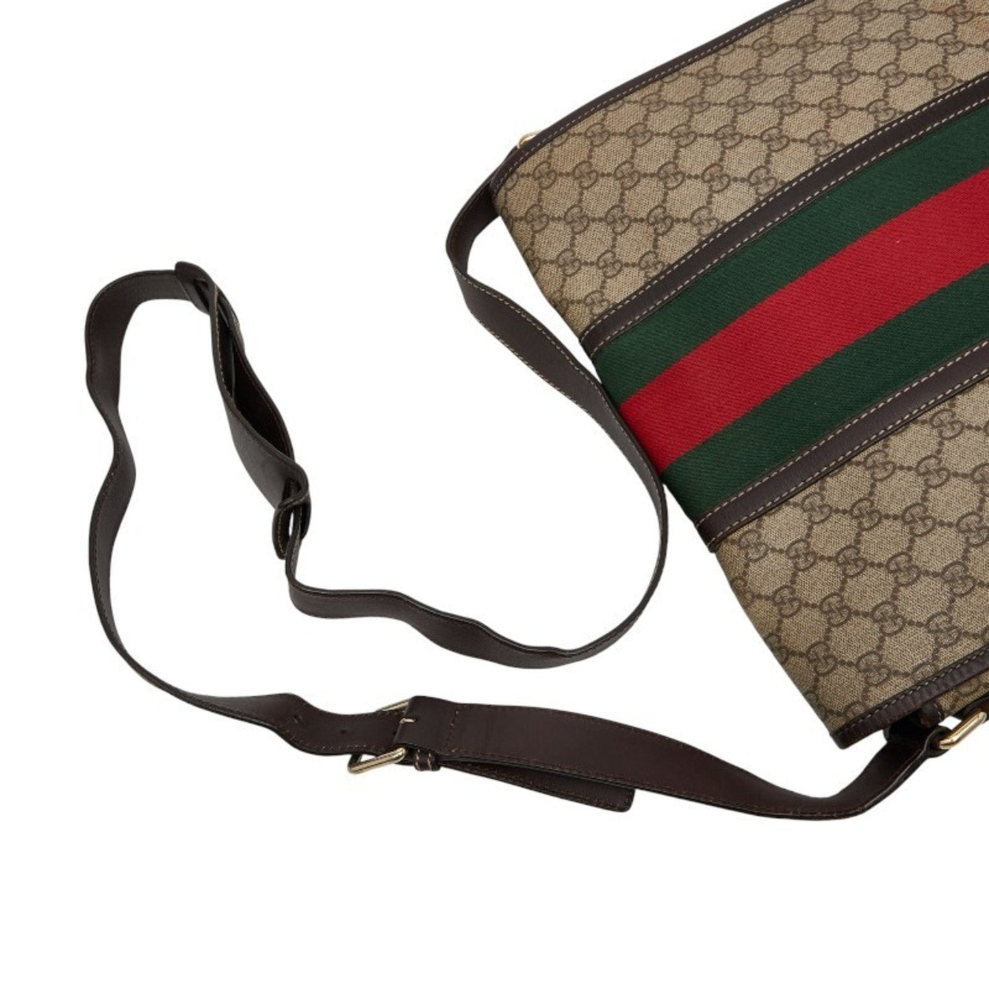 Gucci Beige Multi-Color Pvc Leather Shoulder Bag ( )