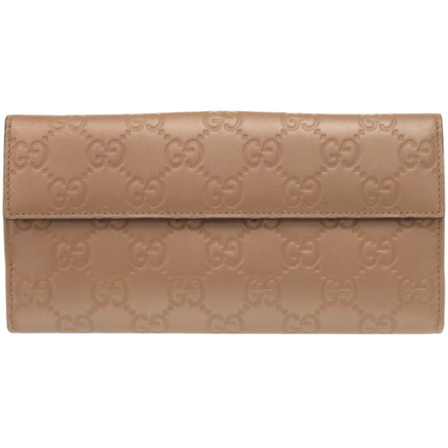 Gucci Guccissima Pink Beige Leather Long Wallet (Bi-Fold) ( )