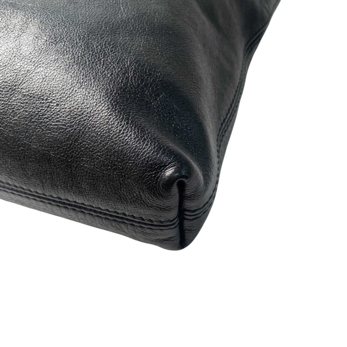 Gucci Black Leather Tote Bag ( )
