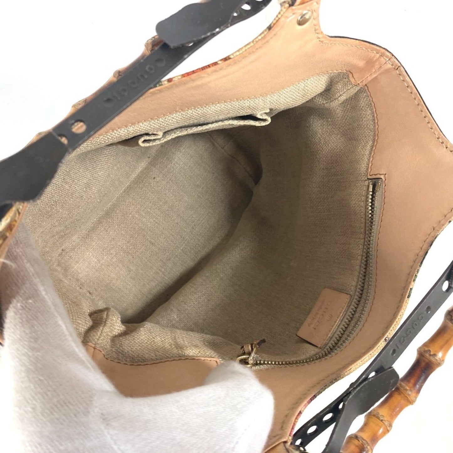 Gucci Multi-Color Canvas Handbag Tote Bag ( )