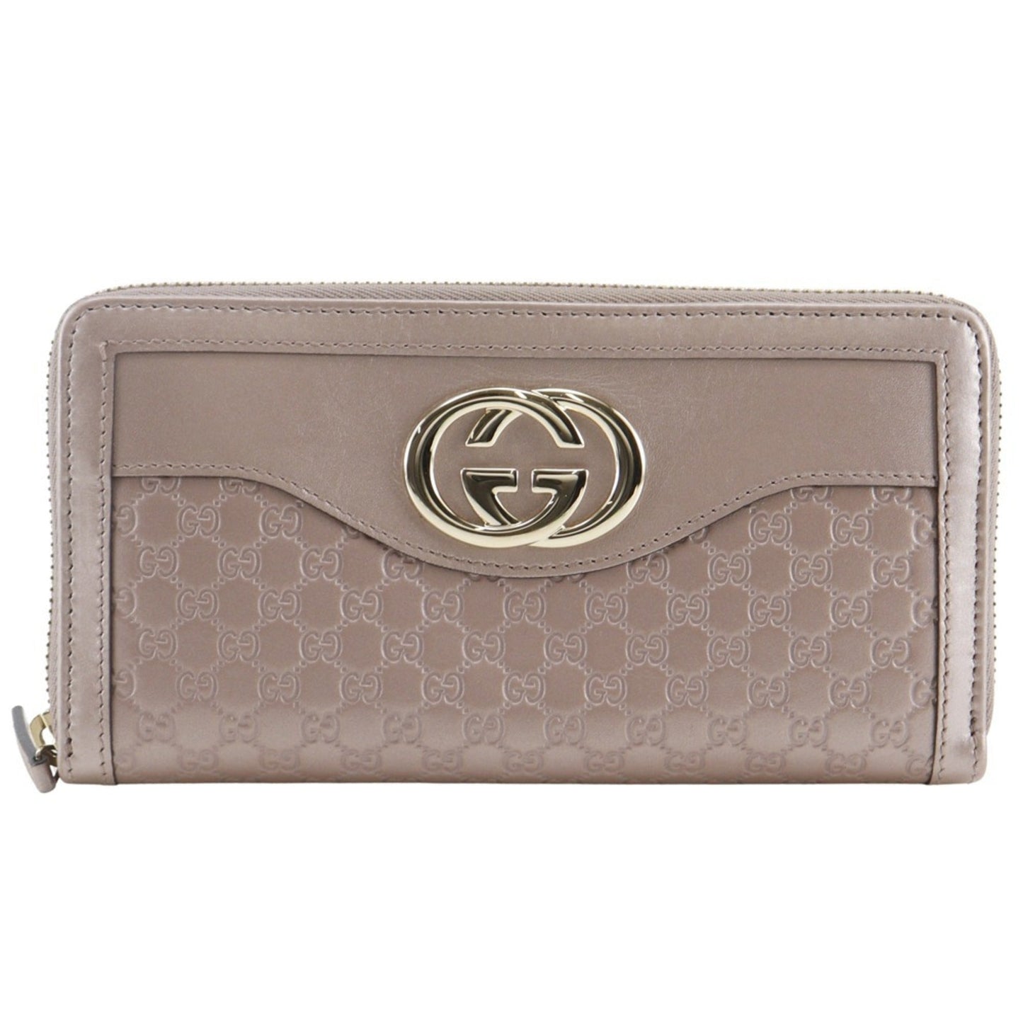 Gucci Pink Gg Leather Long Wallet (Bi-Fold) ( )