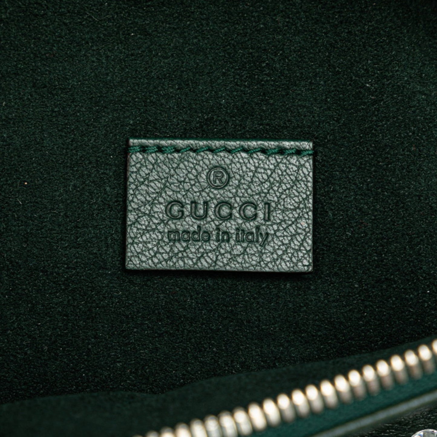 Gucci Moss Green Multi-Color Leather Sling Bag ( )