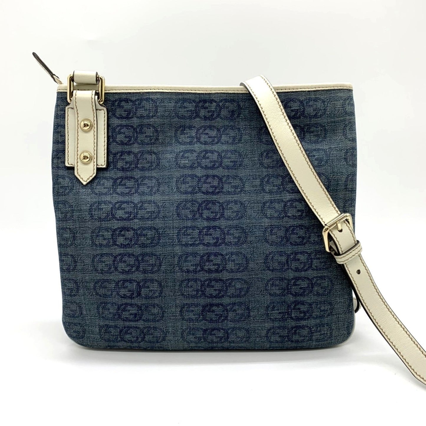 Gucci Blue Denim Shoulder Bag ( )