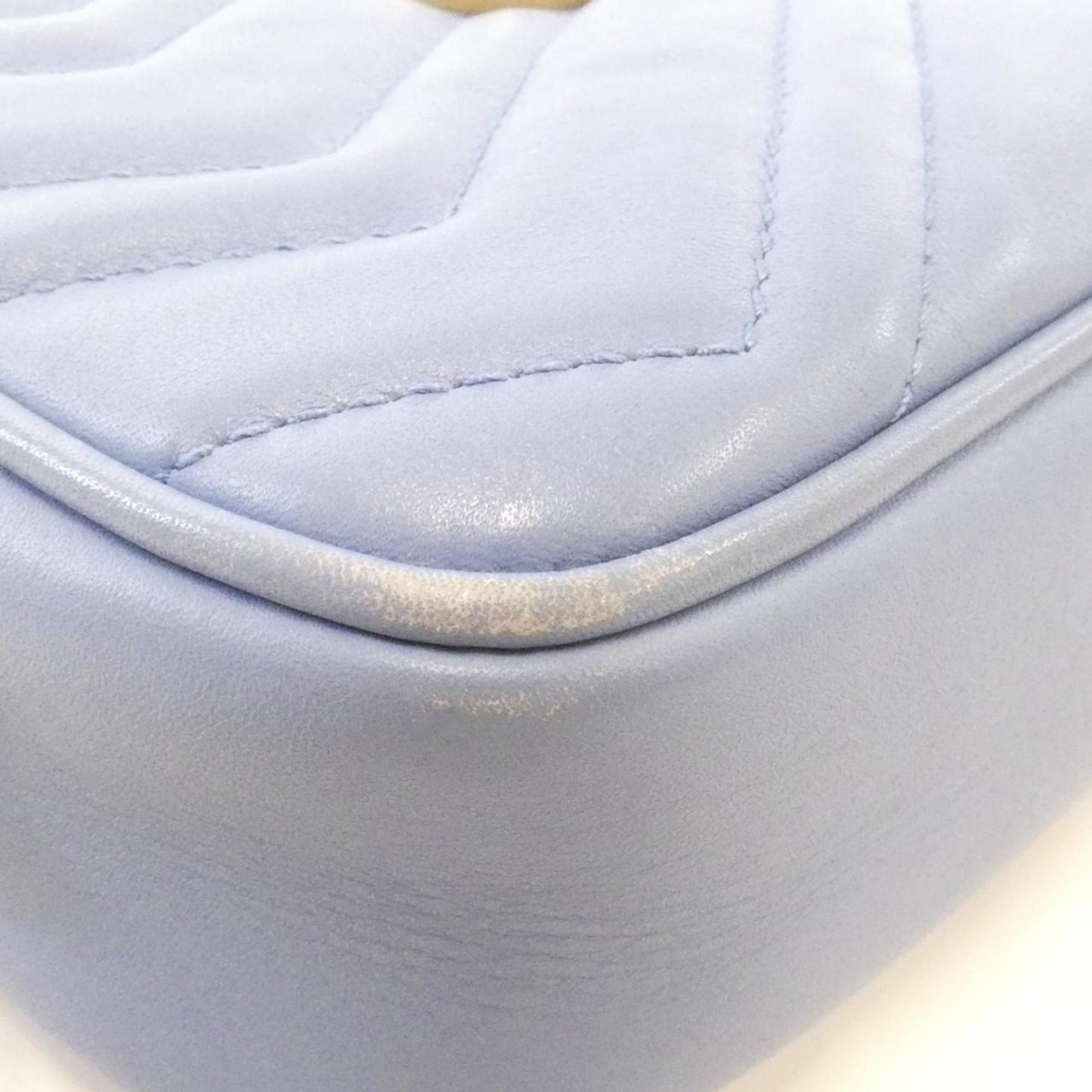 Gucci Light Blue Leather Shoulder Bag ( )