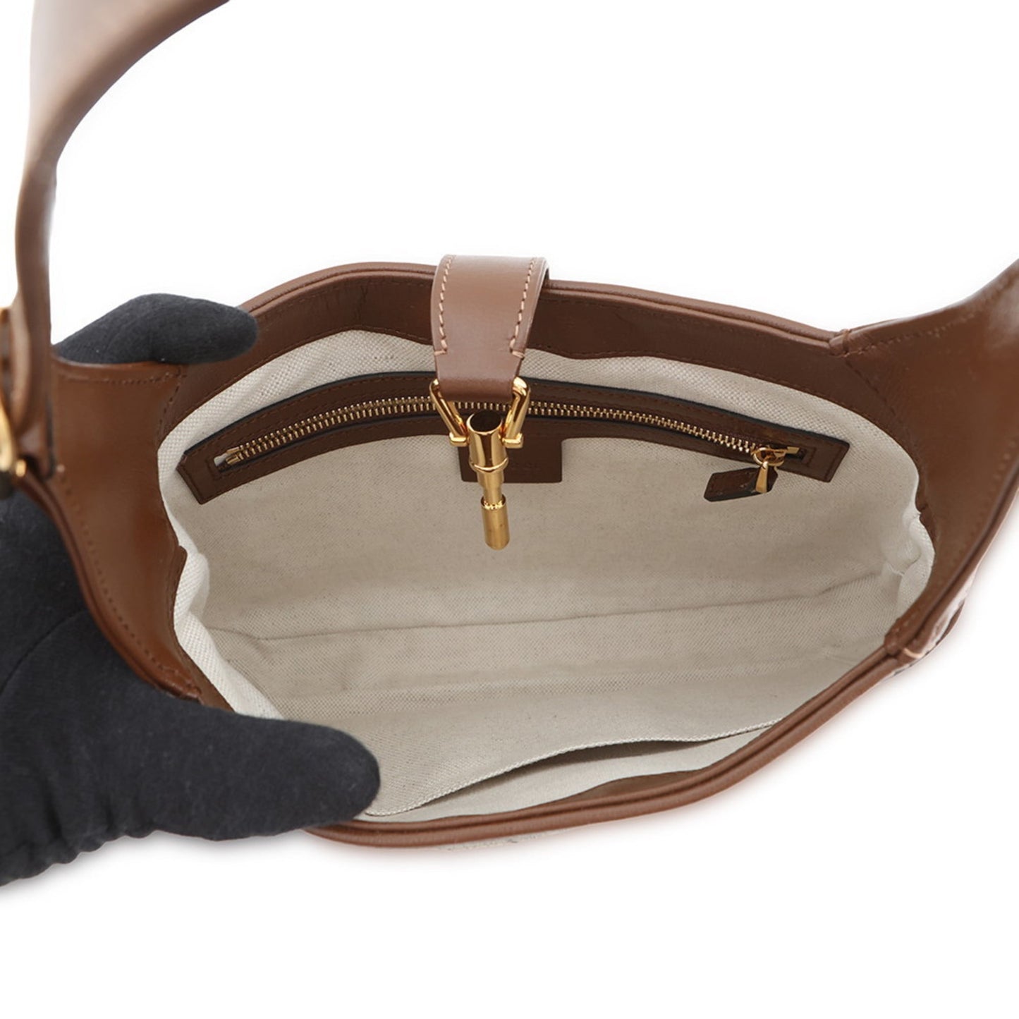Gucci Beige Brown Multi-Color Gg Supreme Leather Shoulder Bag ( )