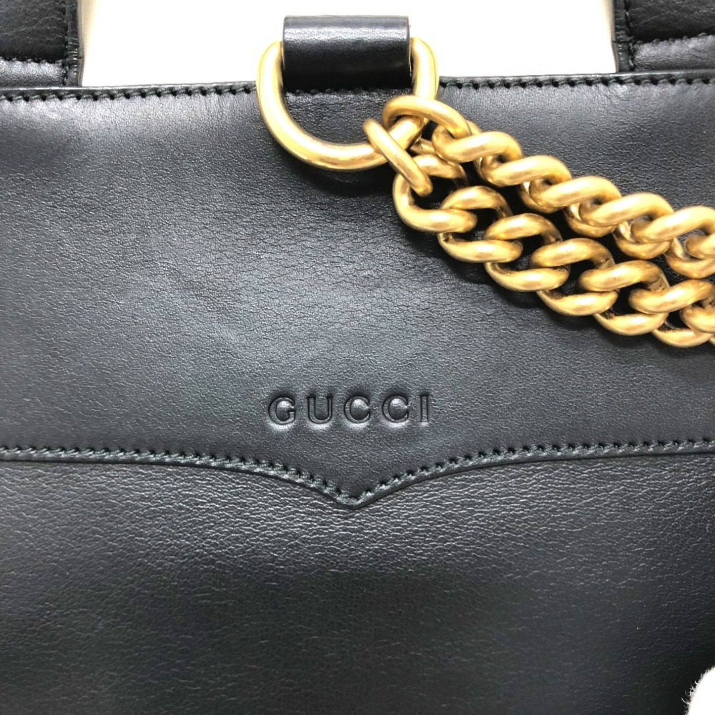Gucci Black Leather Backpack ( )