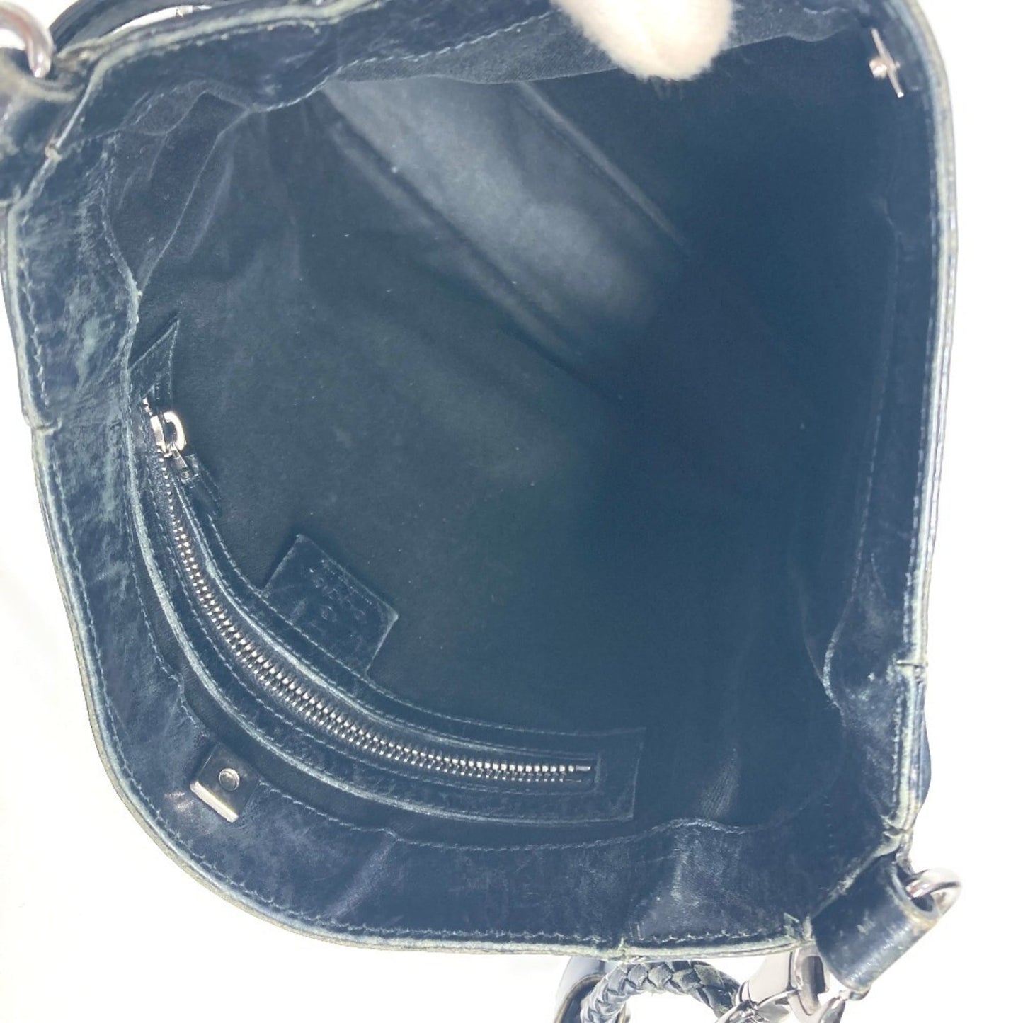 Gucci Black Gg Canvas Leather Shoulder Bag ( )