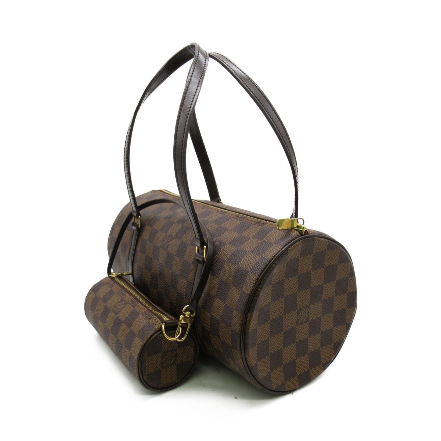 LOUIS VUITTON Papillon 30 Brown Ebene Damier PVC coated canvas Handbag