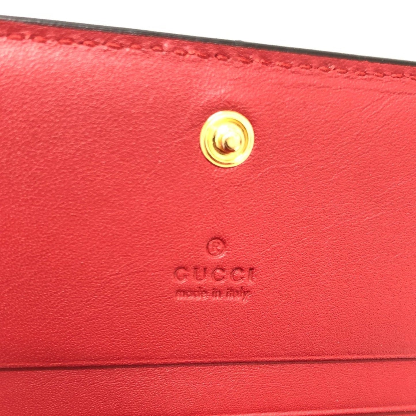 Gucci Beige Red Color Gg Supreme Canvas Wallet (Bi-Fold) ( )