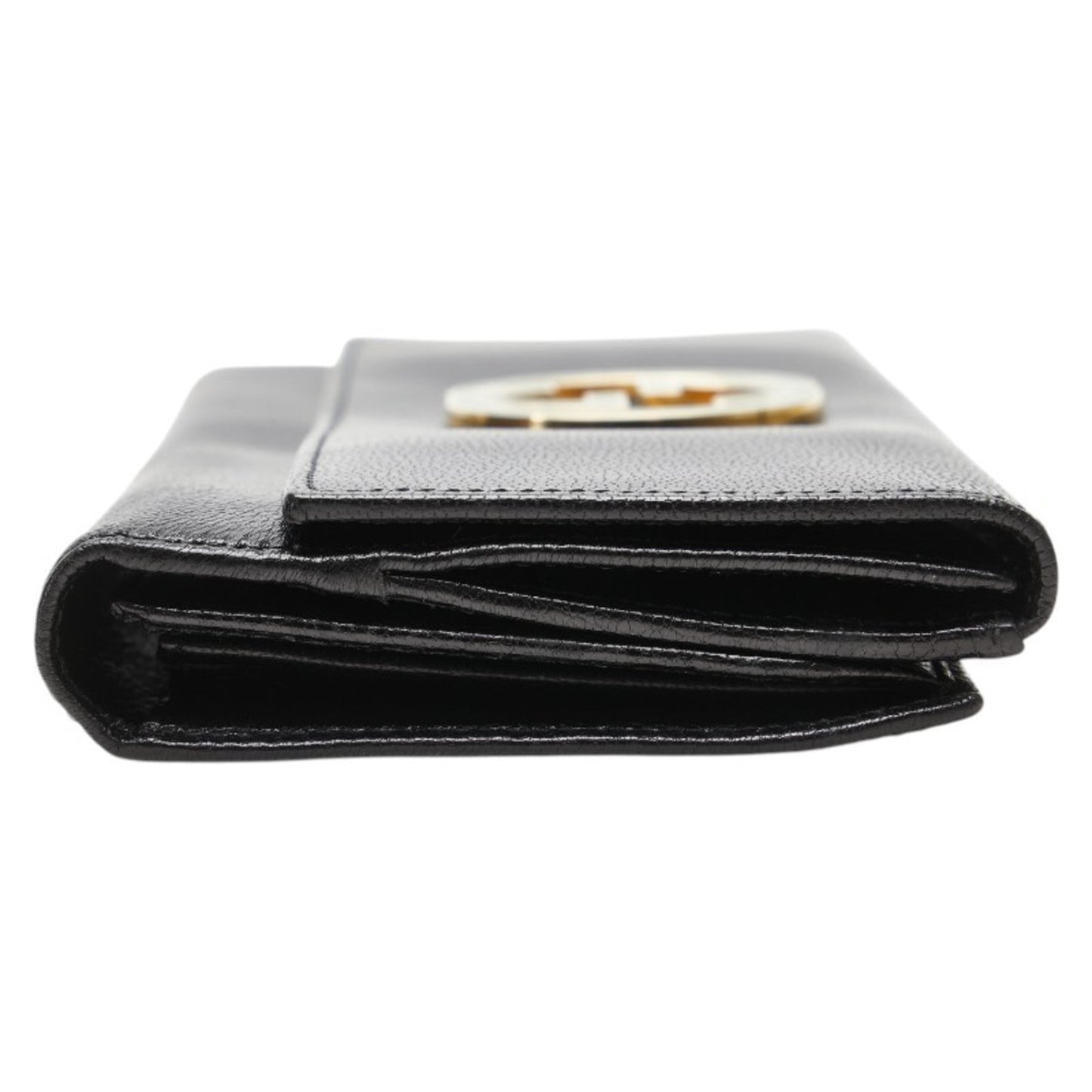 Gucci Black Green Leather Coin Purse/Coin Case ( )