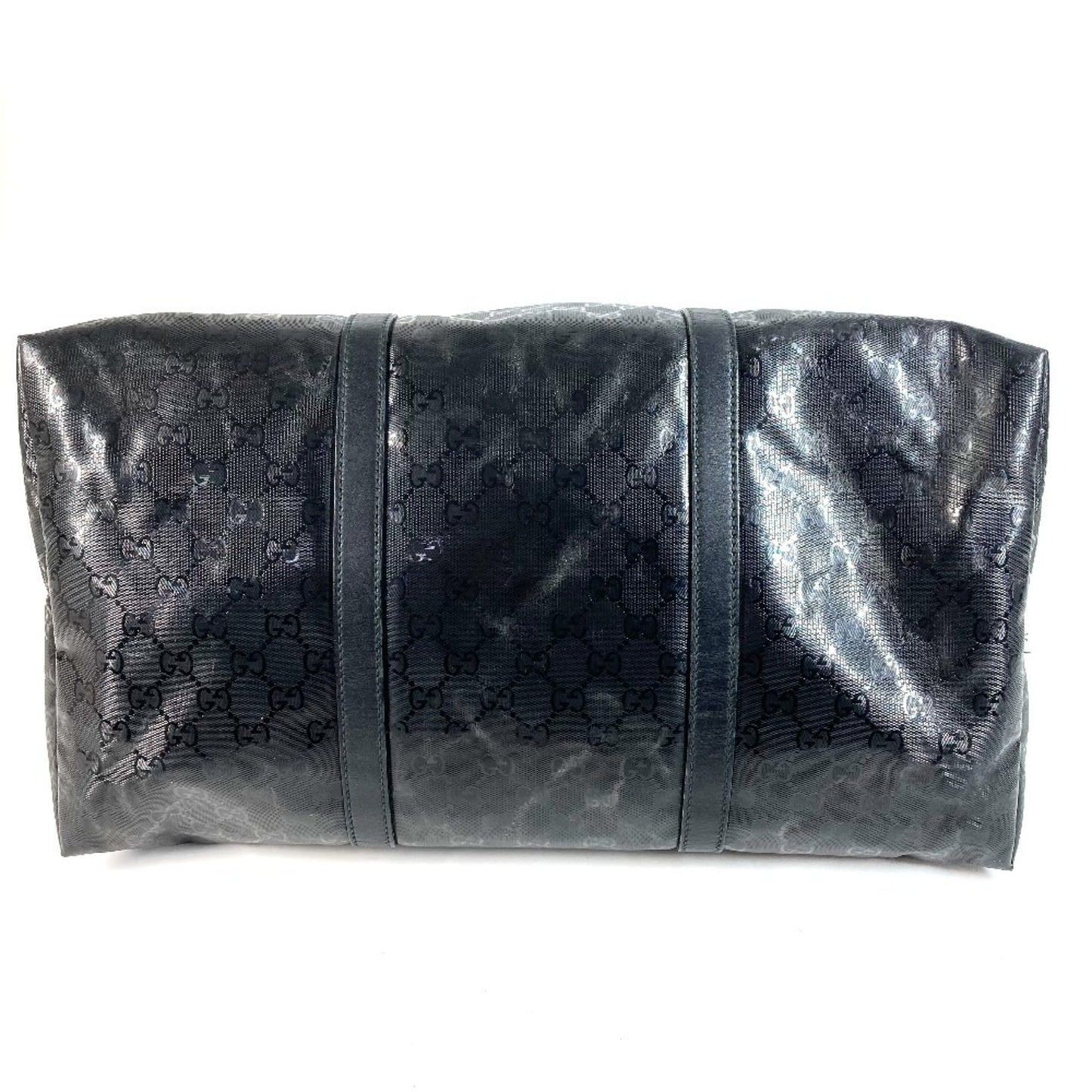 Gucci Gg ImprimÃ© Black Leather Gg ImprimÃ© Boston Bag Shoulder Bag Tote Bag ( )