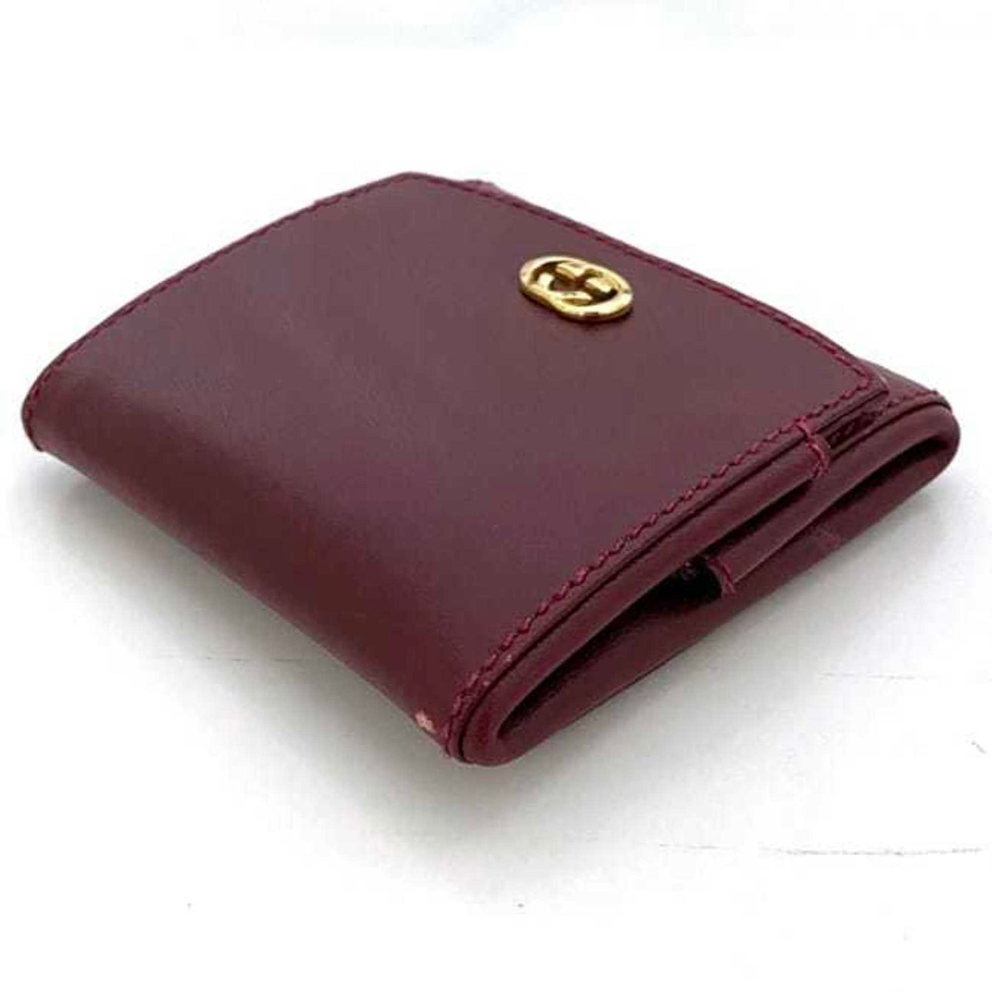 Gucci Bordeaux Leather Coin Purse/Coin Case ( )