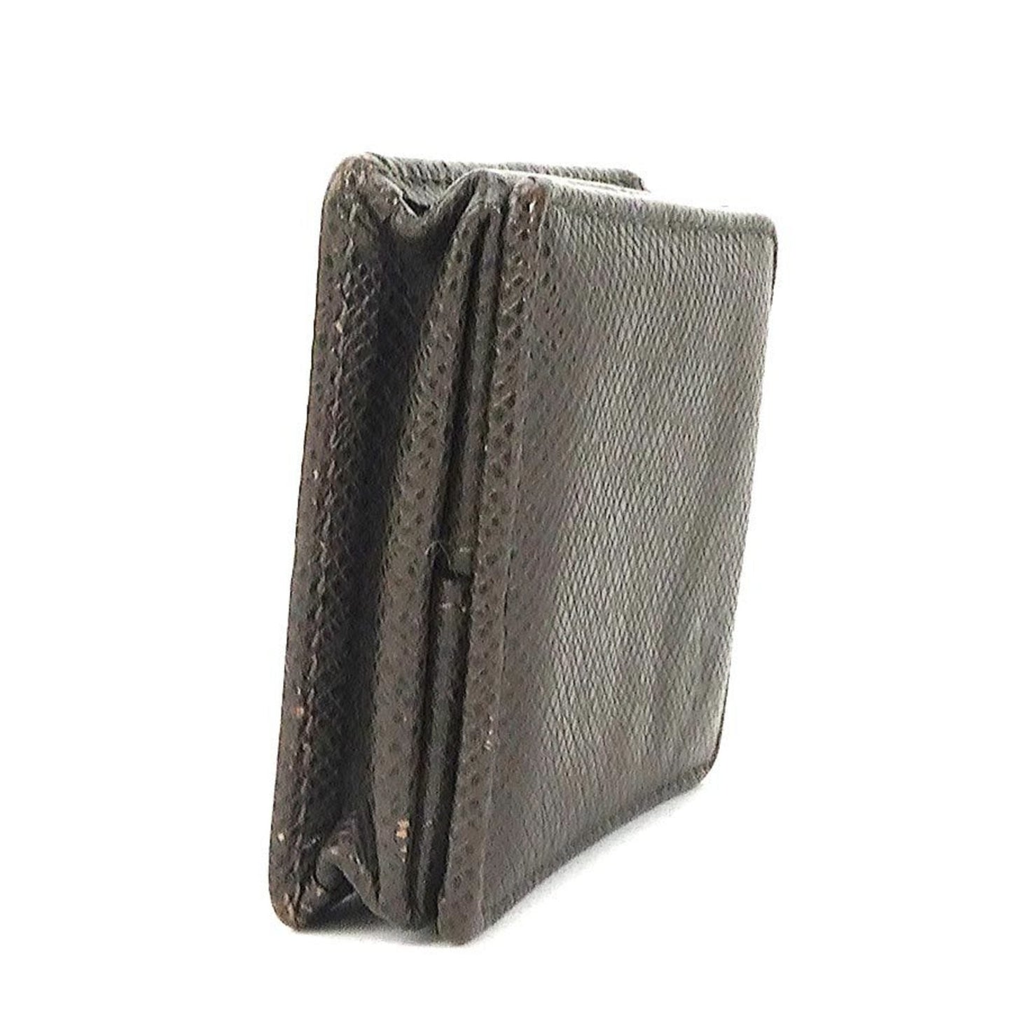LOUIS VUITTON coin case taiga dark brown men's