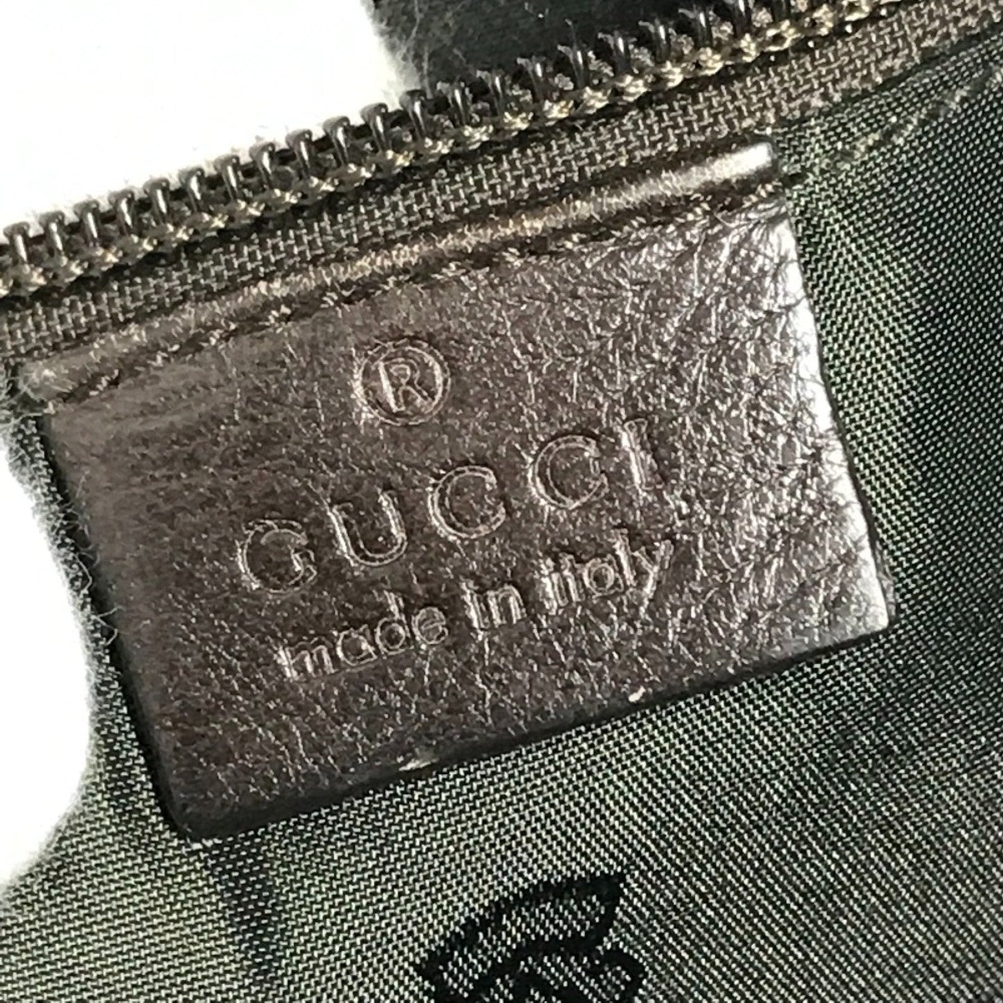 Gucci Brown Leather Pochette Shoulder Bag ( )