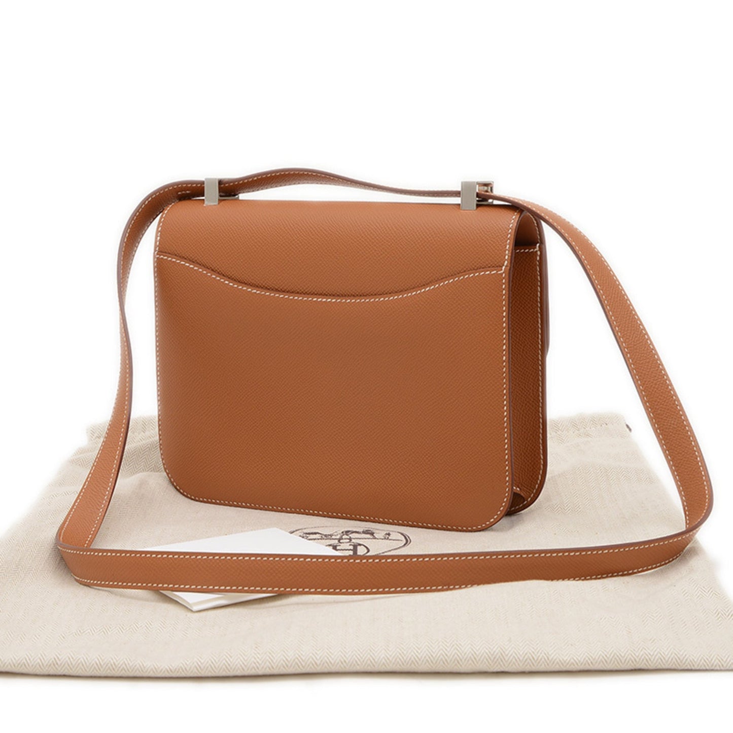 Hermes Brown Epsom Leather Shoulder Bag ( )