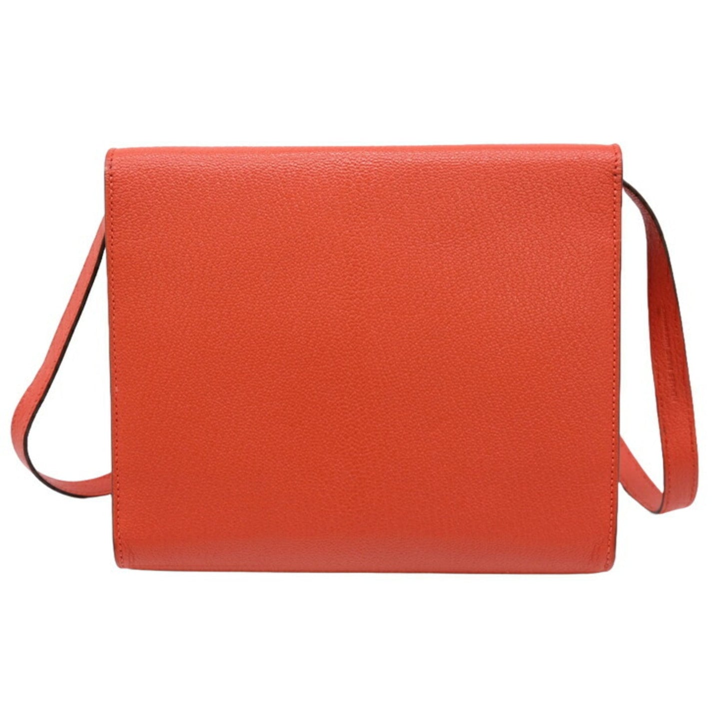 Hermes Orange Chevre Leather Shoulder Bag ( )