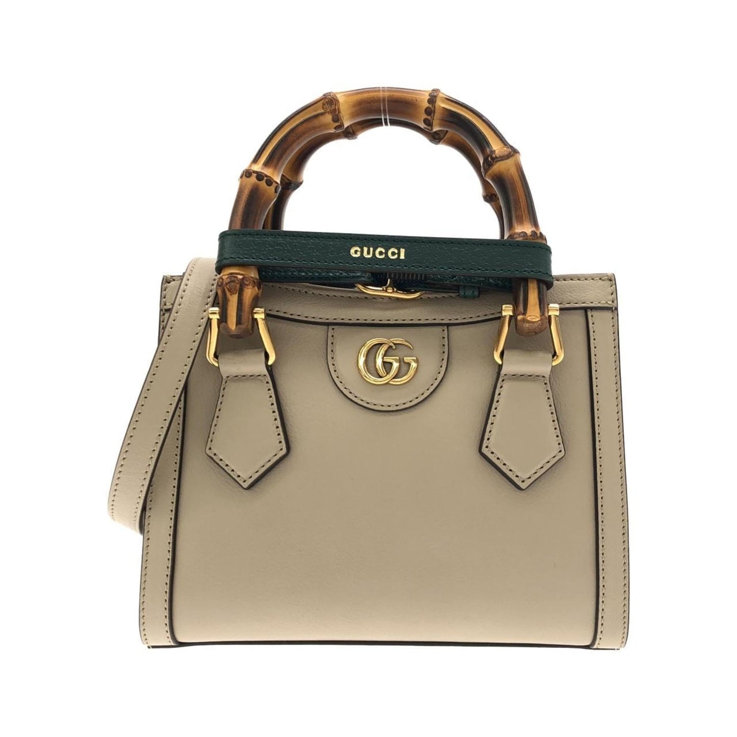 Gucci Beige Leather Handbag ( )