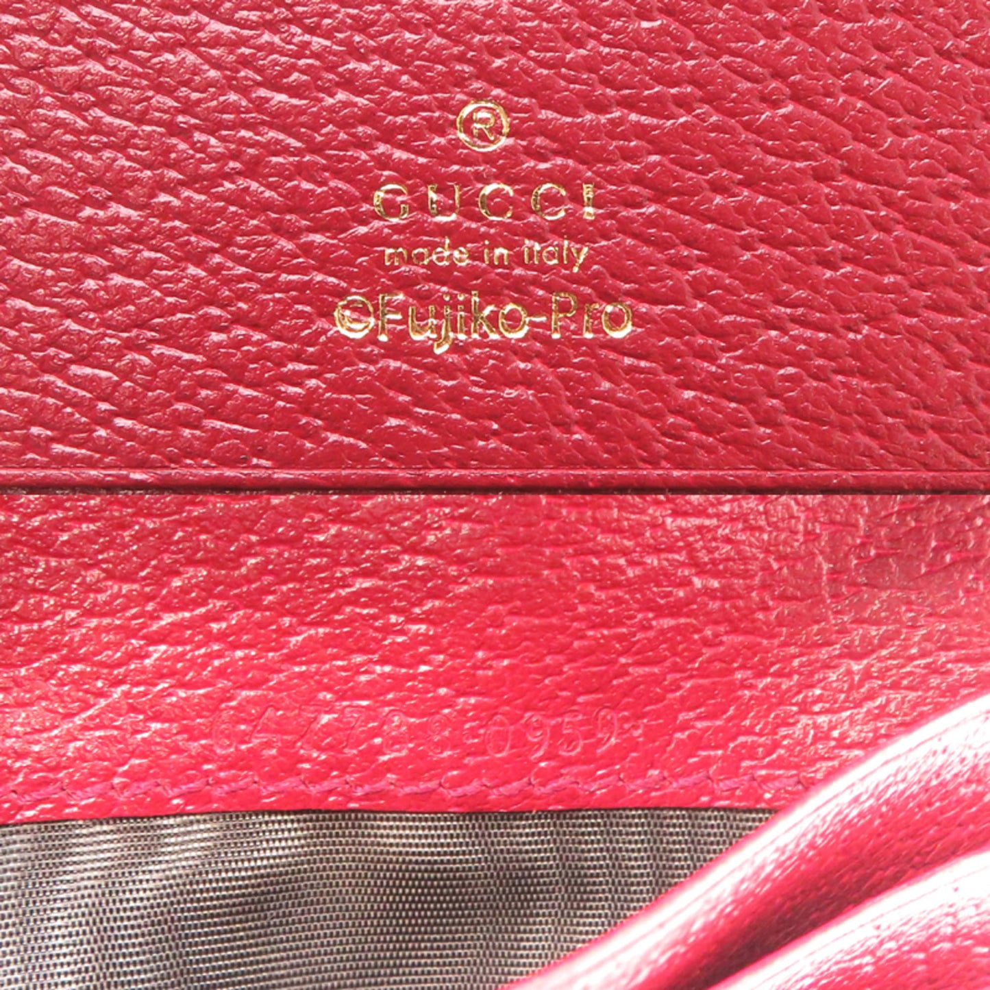 Gucci Gg Supreme Brown Red Color Gg Supreme Wallet (Bi-Fold) ( )