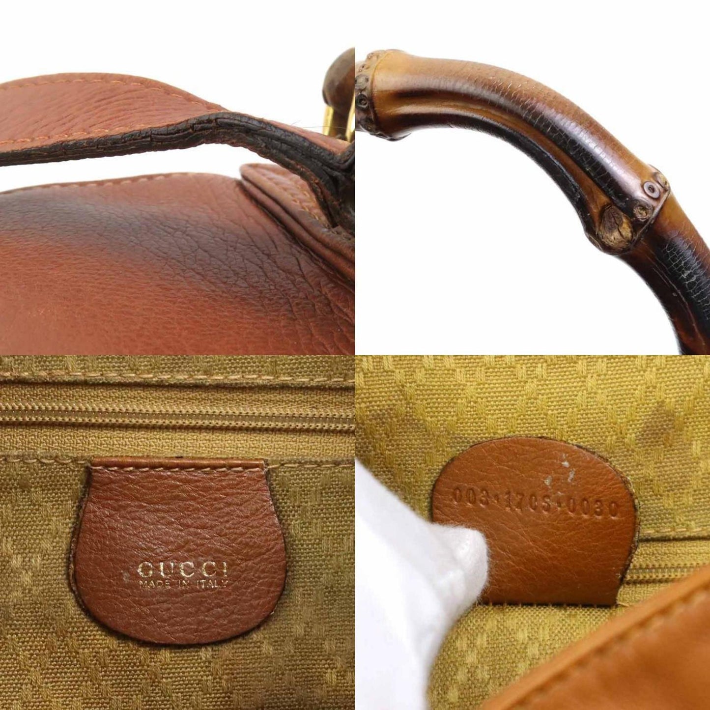 Gucci Brown Leather Backpack ( )