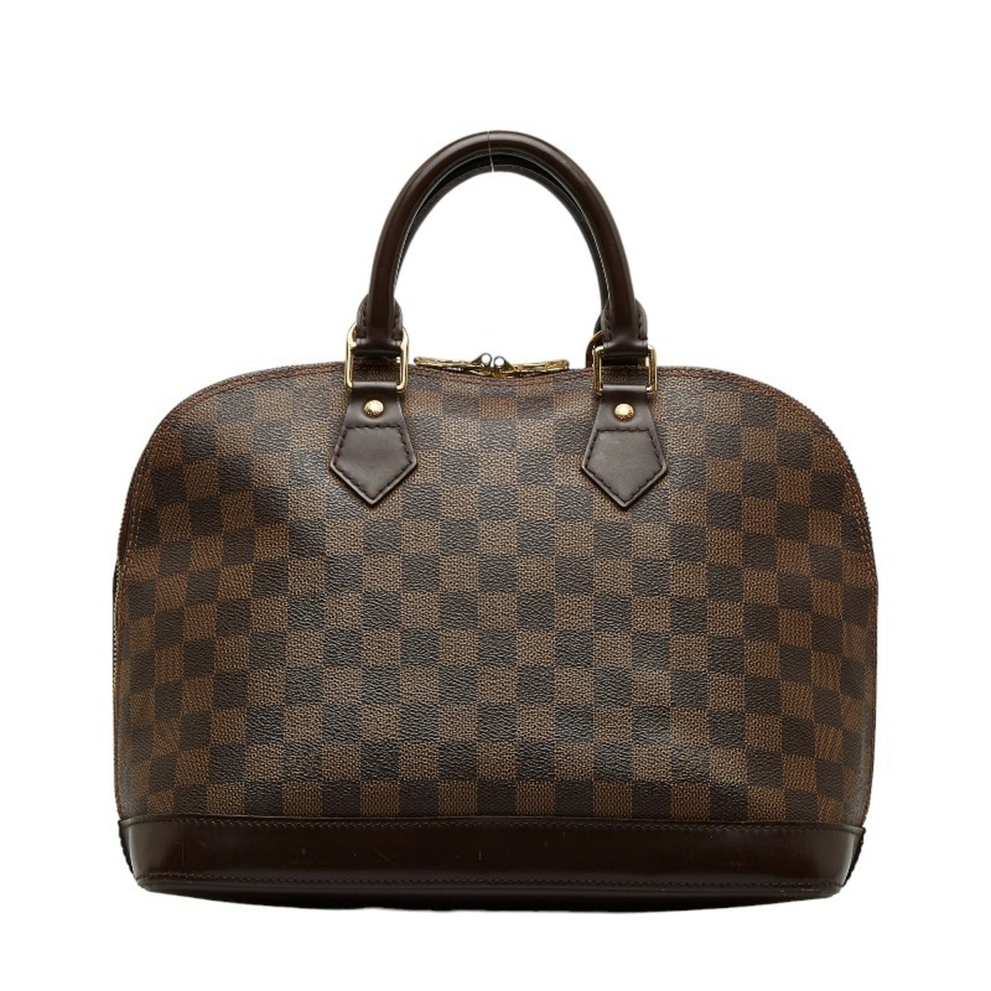 LOUIS VUITTON Damier Alma Handbag N51131 Brown PVC Leather Women's