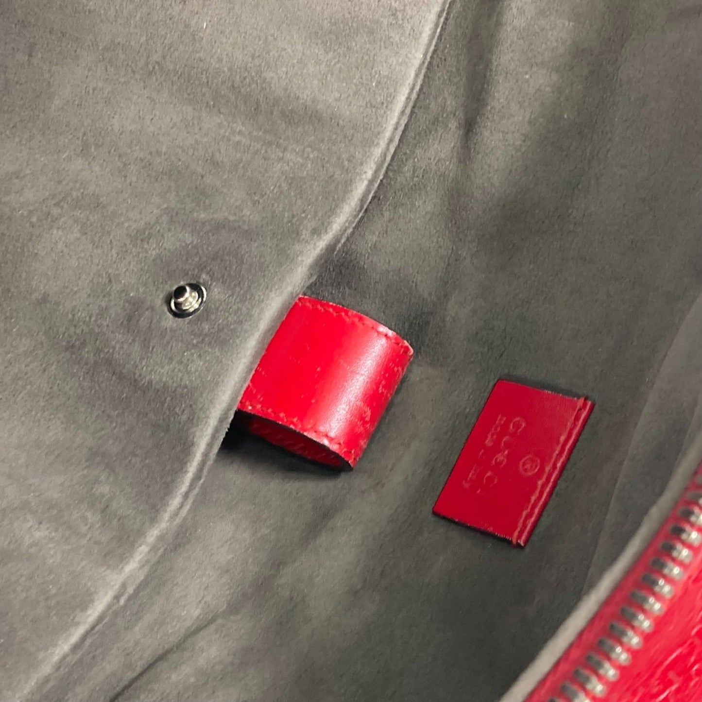 Gucci Red Leather Backpack ( )