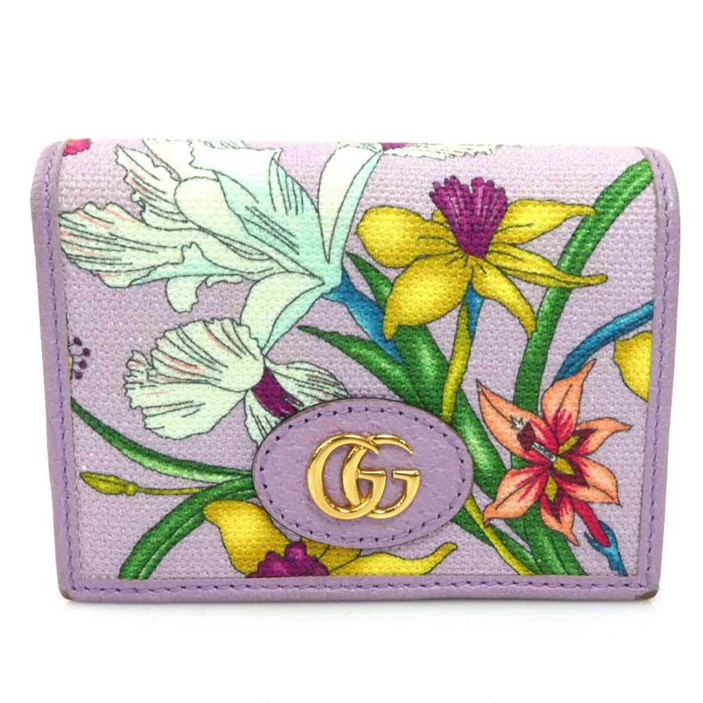 Gucci Purple Canvas Leather Wallet (Bi-Fold) ( )